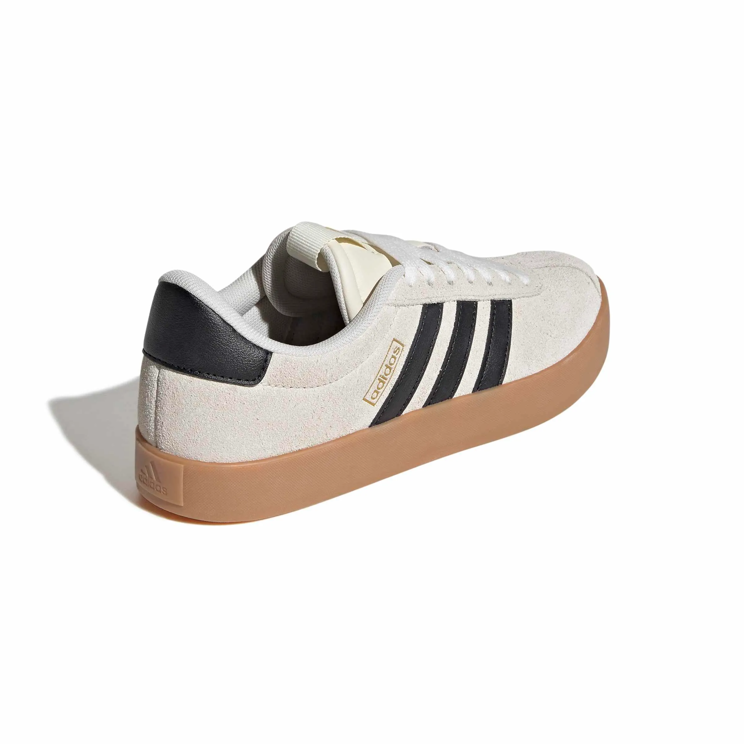 adidas VL Court 3.0 Shoes, Cream White/Core Black/Gold Met., 37 1/3 EU - immagine 6
