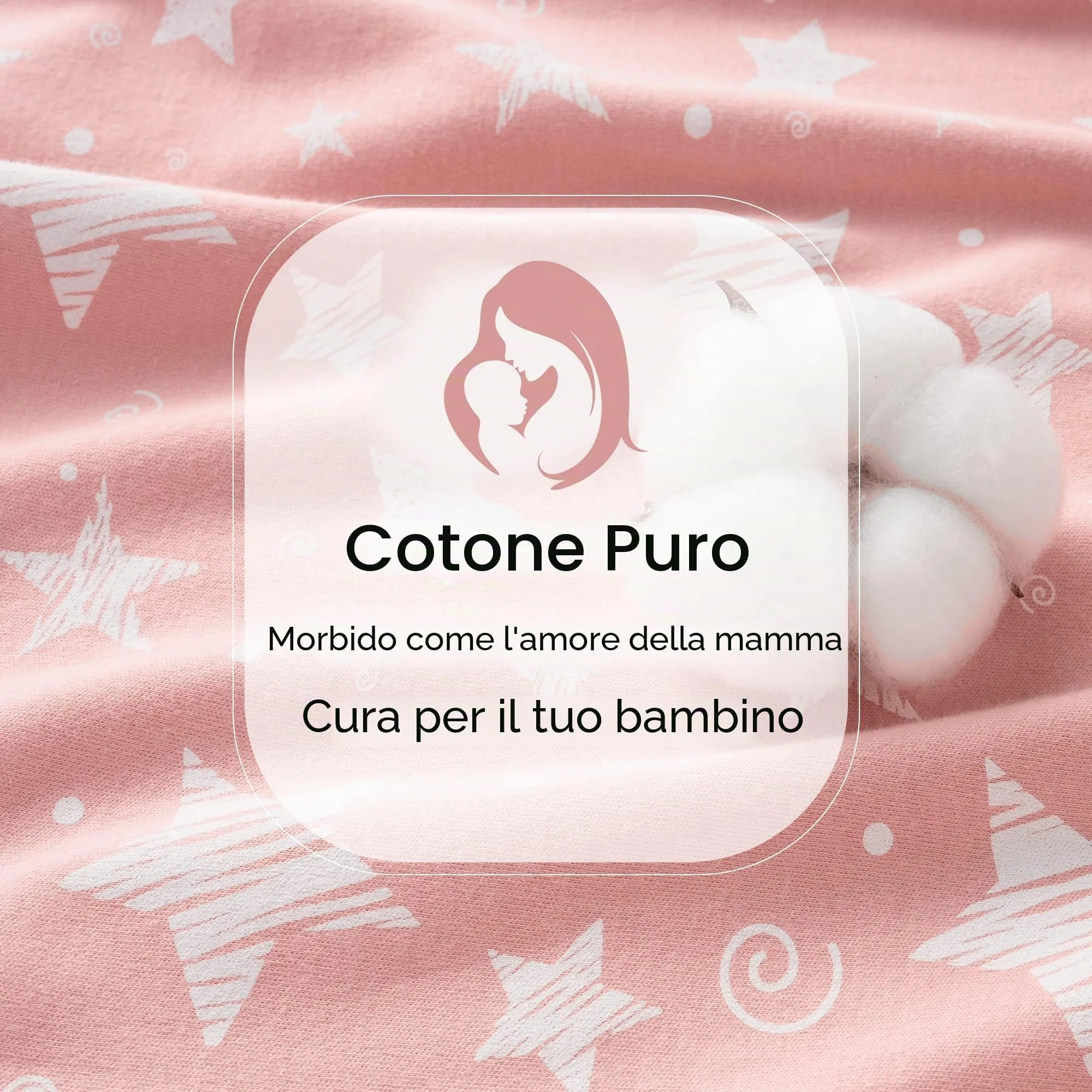 FIEMOL Sacco Nanna 18-24 Mesi 0.5 Tog in Cotone, 3 Pack, Stelle Rosa - immagine 5