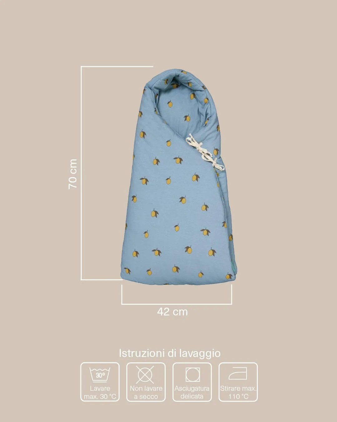 molis&co Sacco Passeggino Invernale Universale TOG 6.5, 100% Cotone OEKO-TEX 100, Colima - immagine 2
