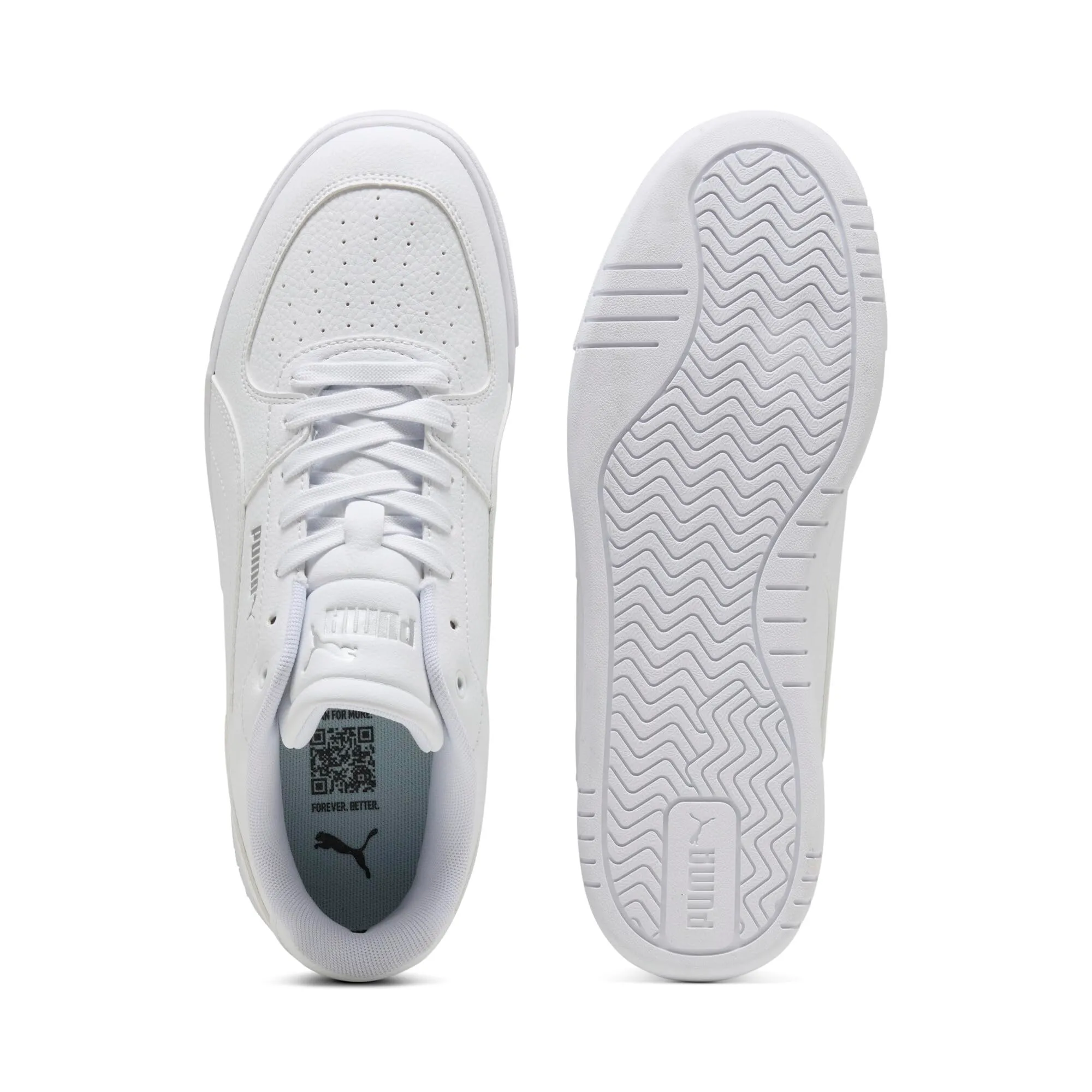 PUMA Caven III Unisex Sneakers, White Silver Black Metallic, 38.5 EU - immagine 6