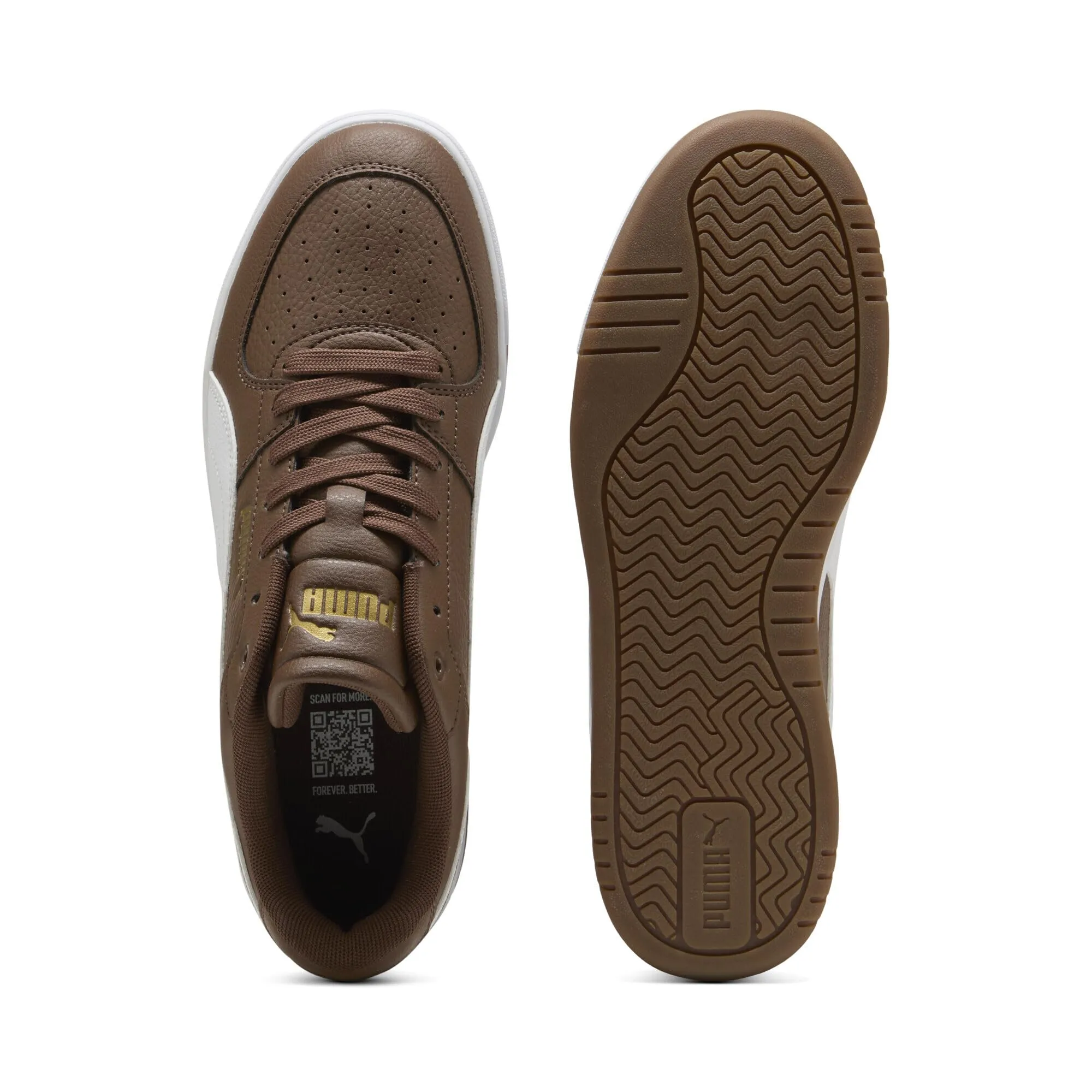 PUMA Caven III Sneakers Unisex, Chestnut Brown White Gold, 38.5 EU - immagine 4