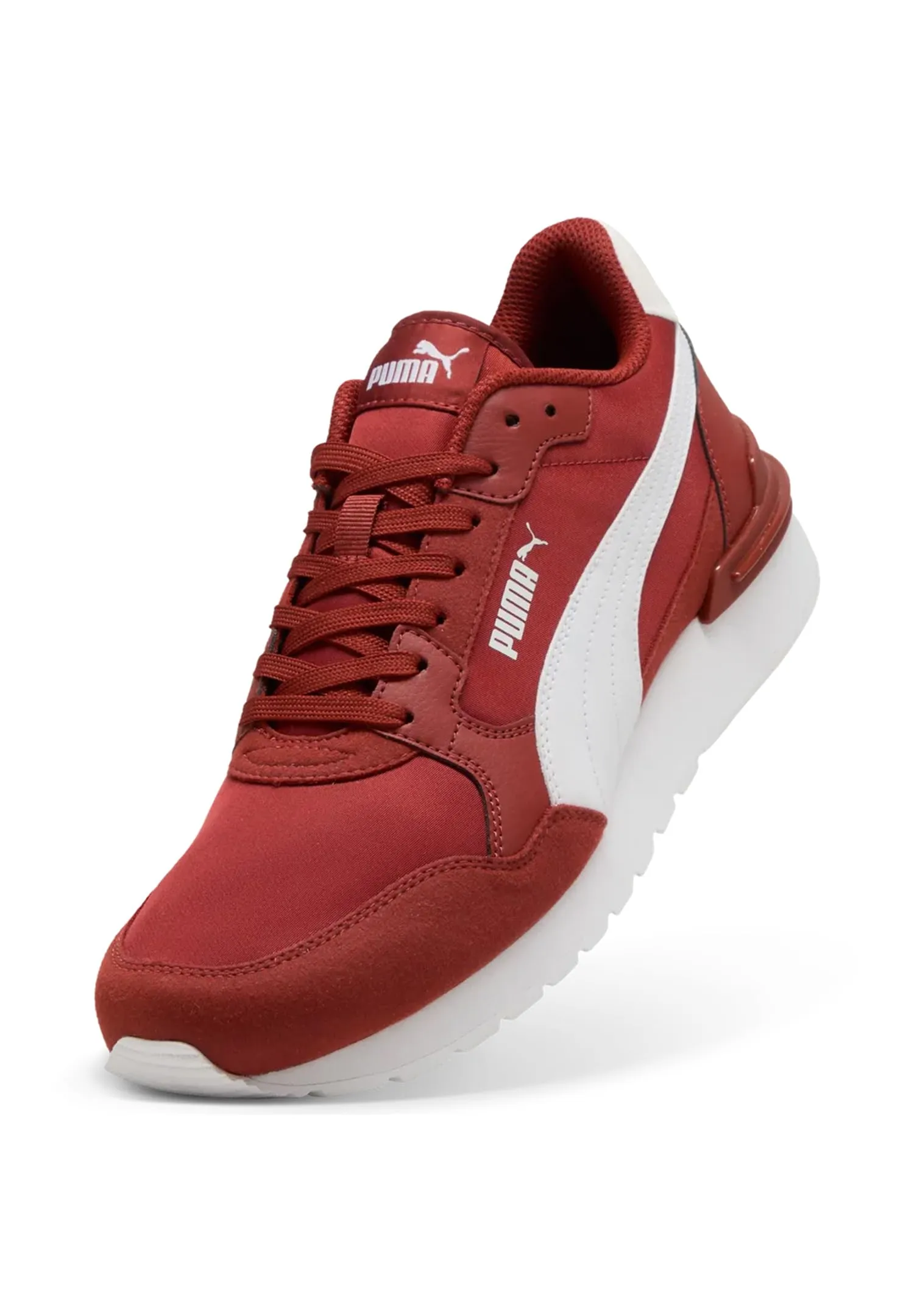 PUMA St Runner Unisex Sneaker, Bordeaux Red Puma White, 43 EU - immagine 7