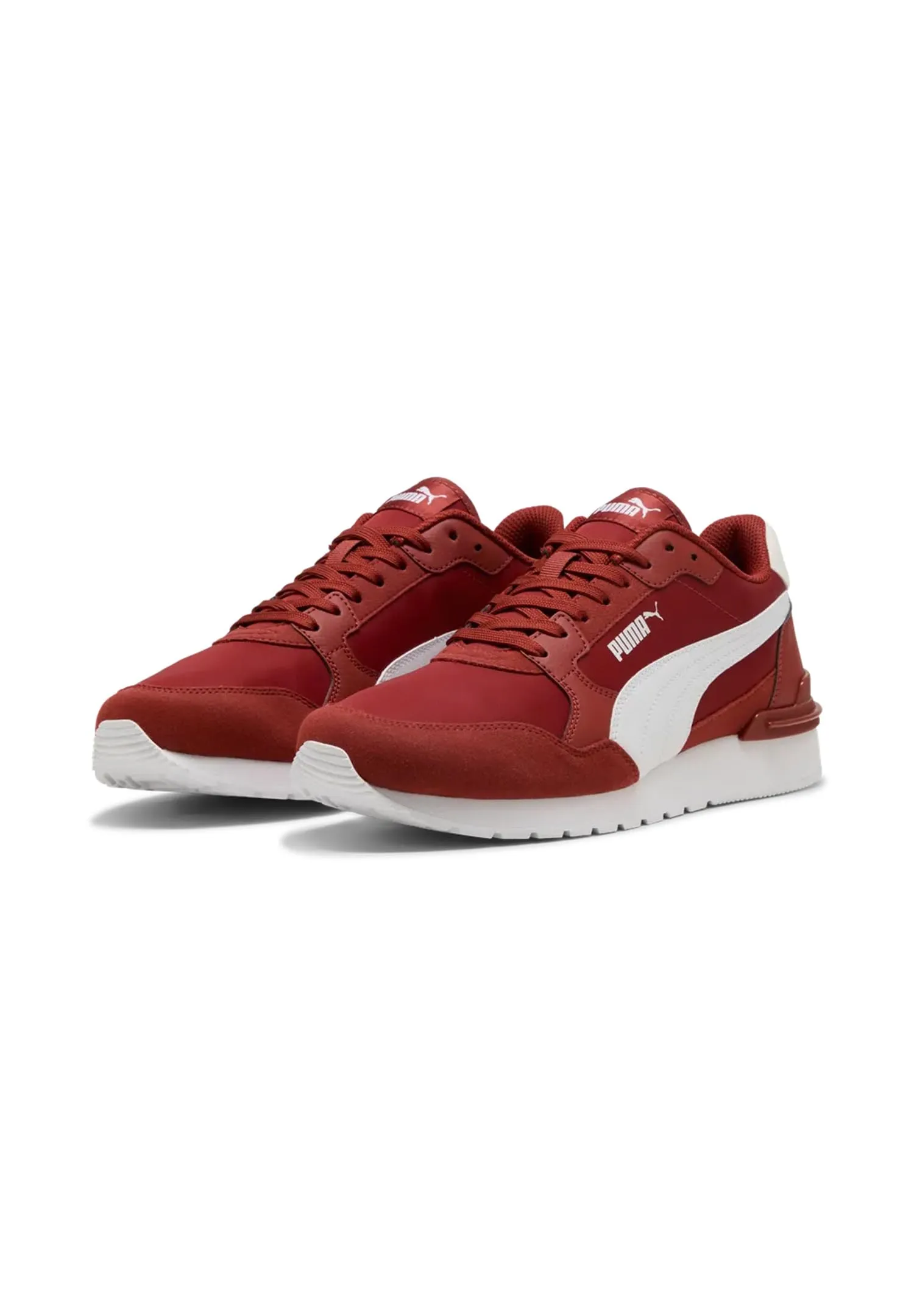 PUMA St Runner Unisex Sneakers - Bordeaux Red Puma White, 39 EU - immagine 2