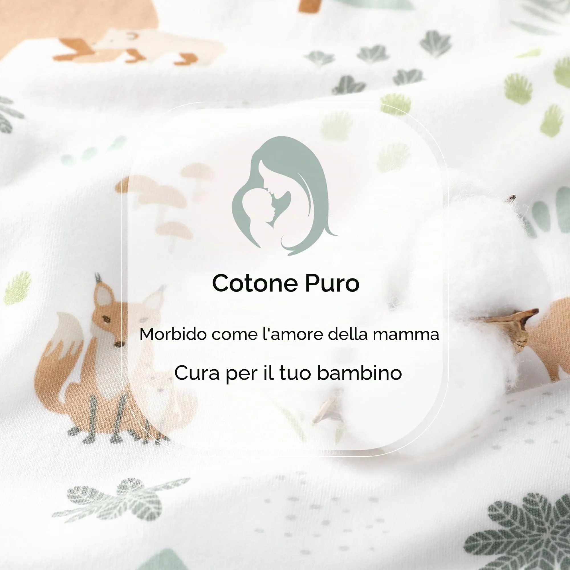 FIEMOL Sacco Nanna in Cotone, 0.5 Tog, 18-24 Mesi (89-101cm), 3 Pack, Orso Verde - immagine 3