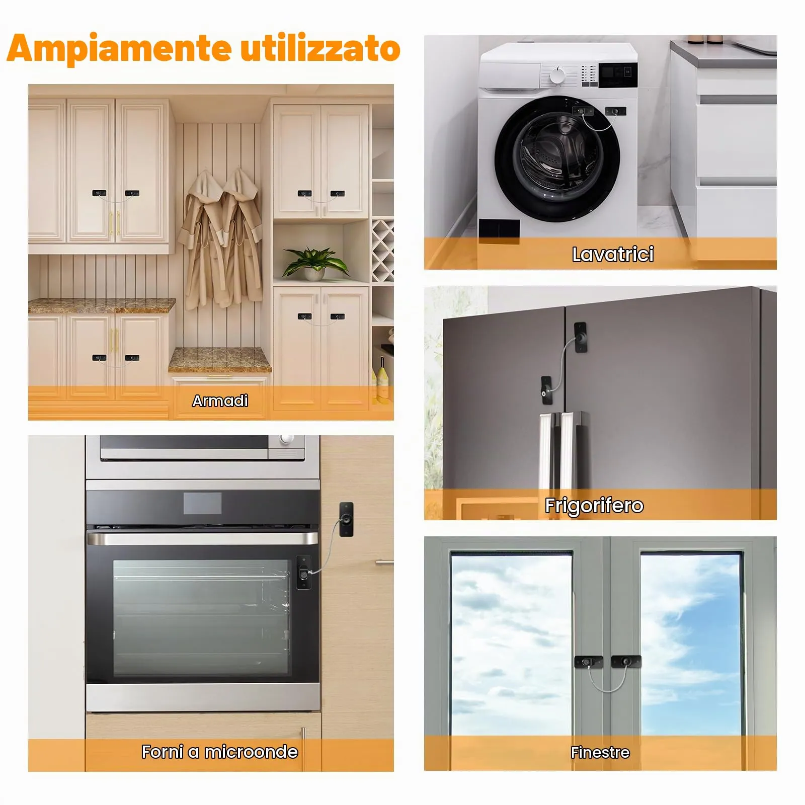 AiQInu Lucchetto per Frigorifero e Finestre con Chiavi, Set da 2 Pezzi per Bambini e Animali Domestici - immagine 7