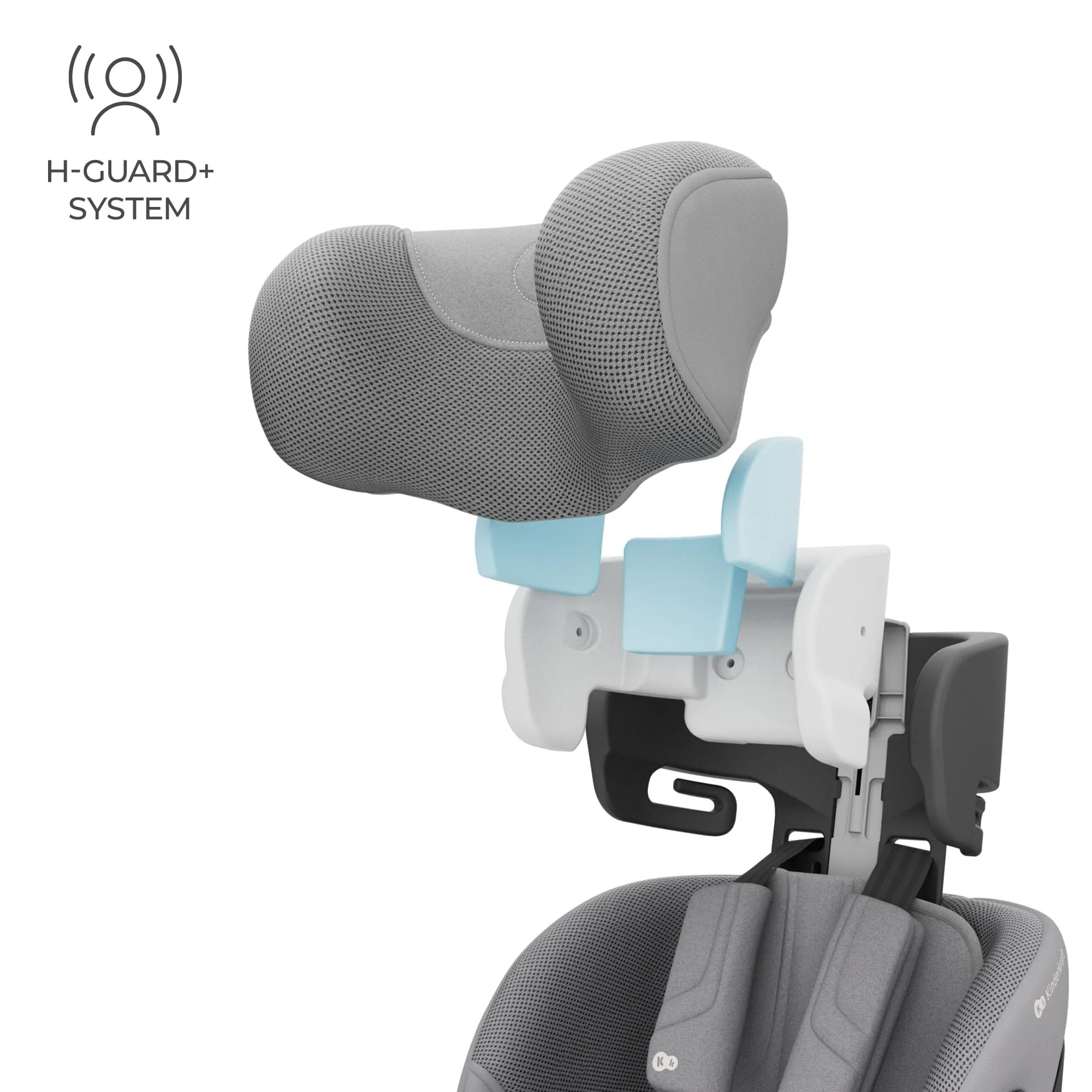 Kinderkraft I-Grow 2 Pro Seggiolino Auto 40-150 cm ISOFIX 360° Grigio - immagine 9
