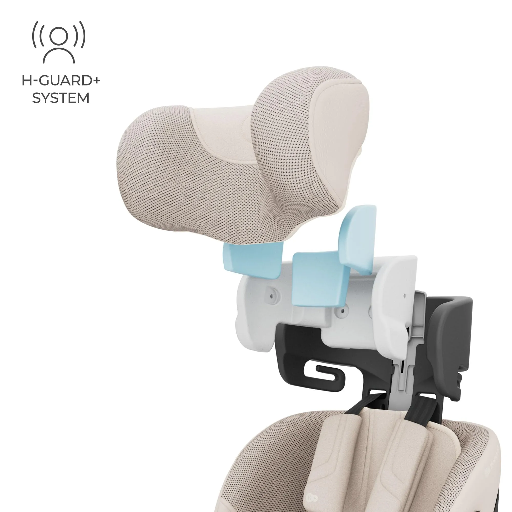 Kinderkraft I-Grow 2 Pro Seggiolino Auto 40-150 cm ISOFIX 360° Beige - immagine 9