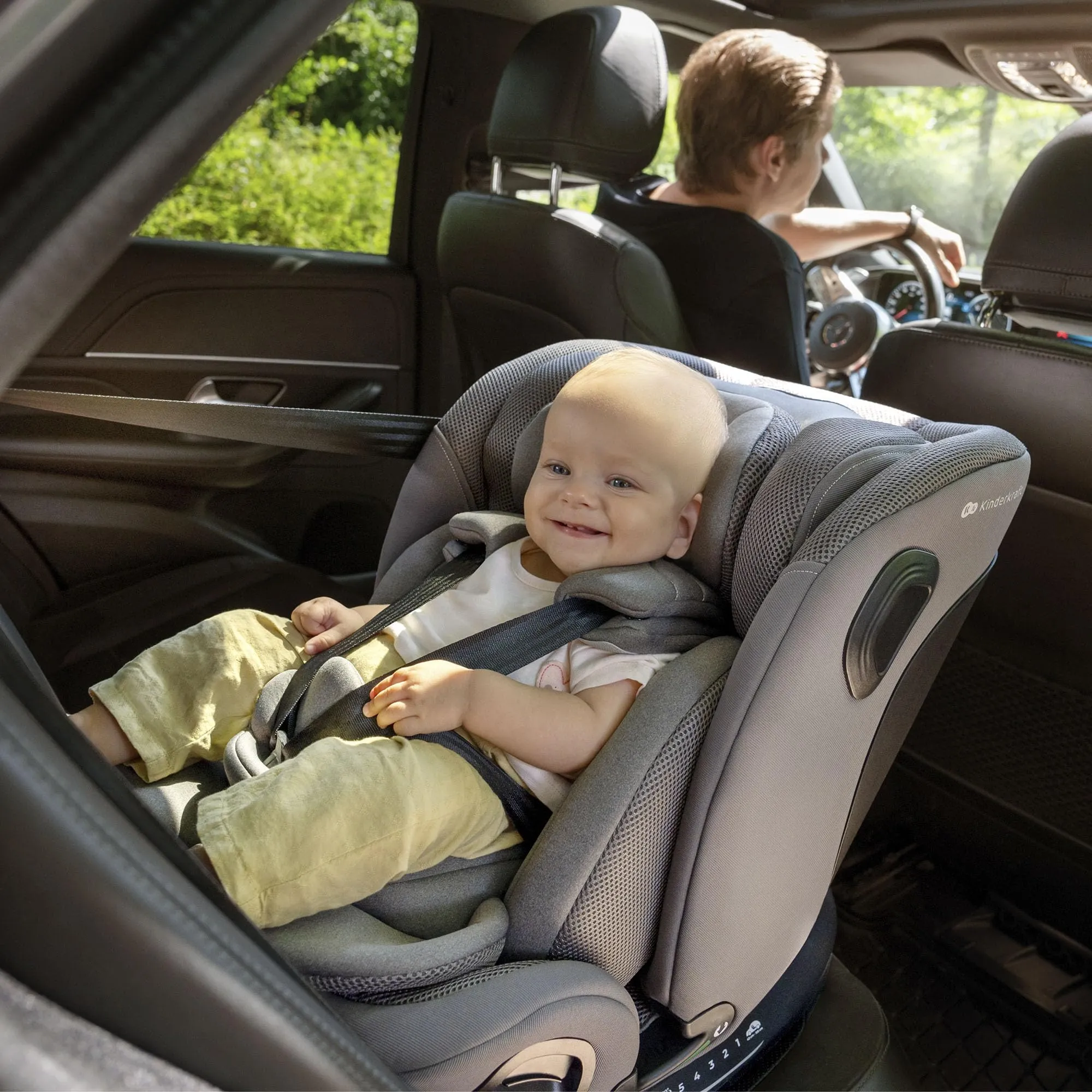 Kinderkraft I-Grow 2 Pro Seggiolino Auto 40-150 cm ISOFIX 360° Verde - immagine 2