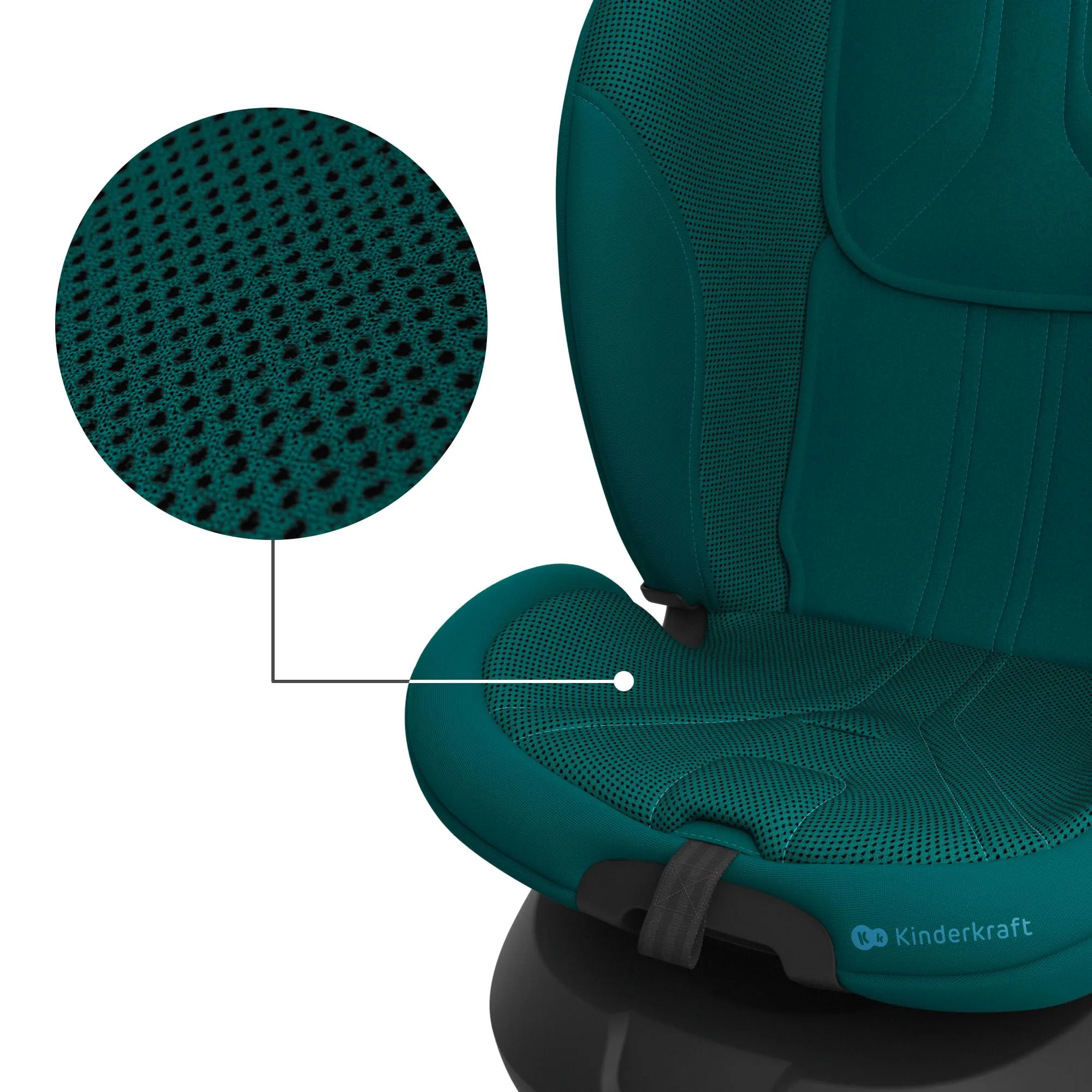 Kinderkraft I-Grow 2 Pro Seggiolino Auto 40-150 cm ISOFIX 360° Verde - immagine 10