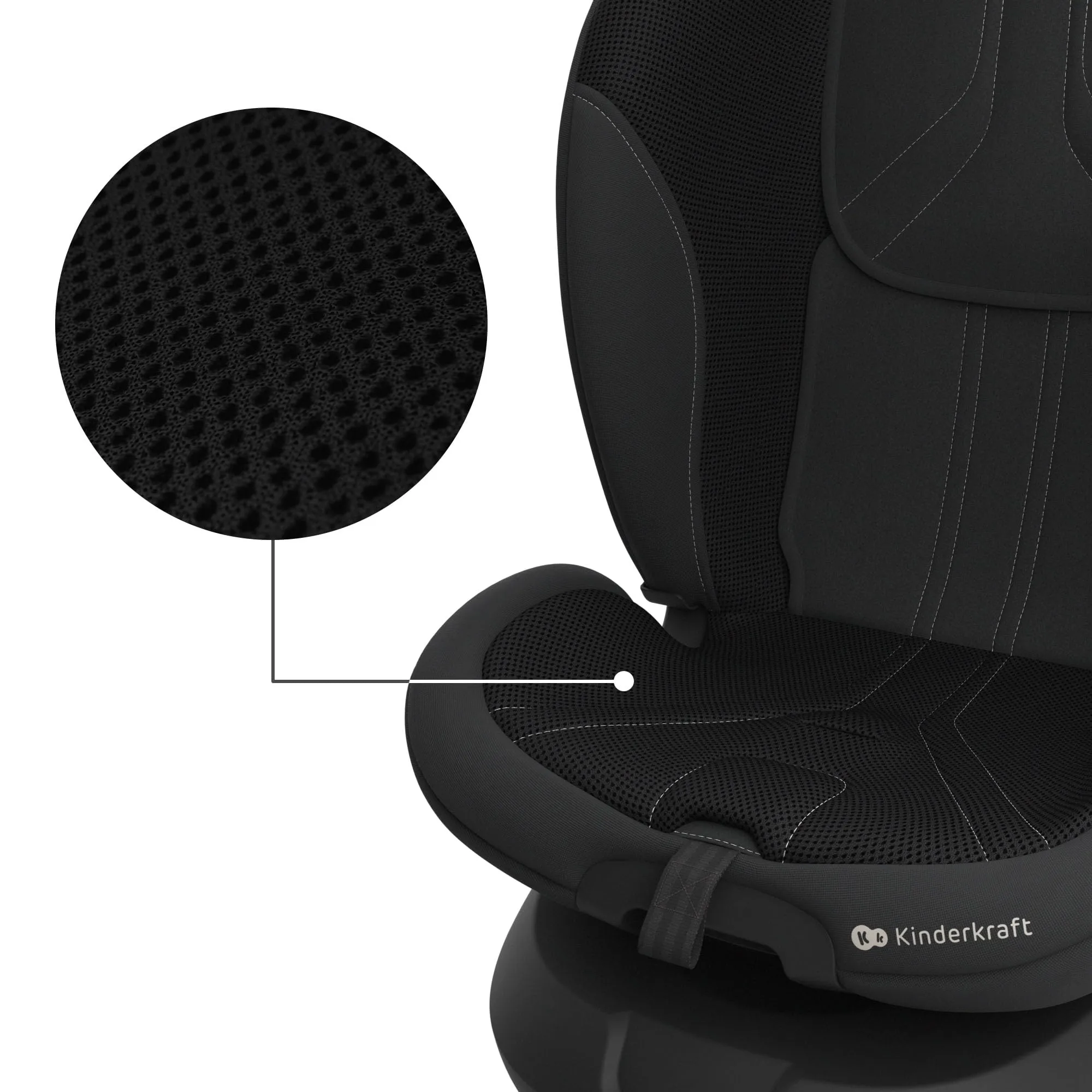 Kinderkraft I-Grow 2 Pro Seggiolino Auto 40-150 cm ISOFIX 360° Nero - immagine 10