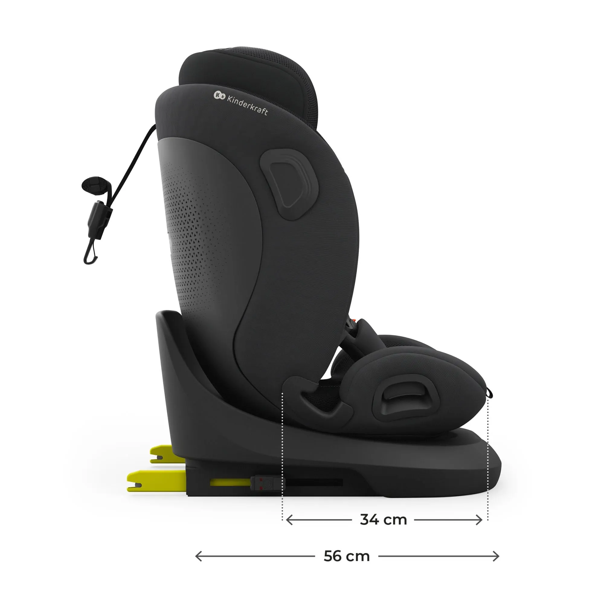 Kinderkraft I-Grow 2 Pro Seggiolino Auto 40-150 cm ISOFIX 360° Nero - immagine 13