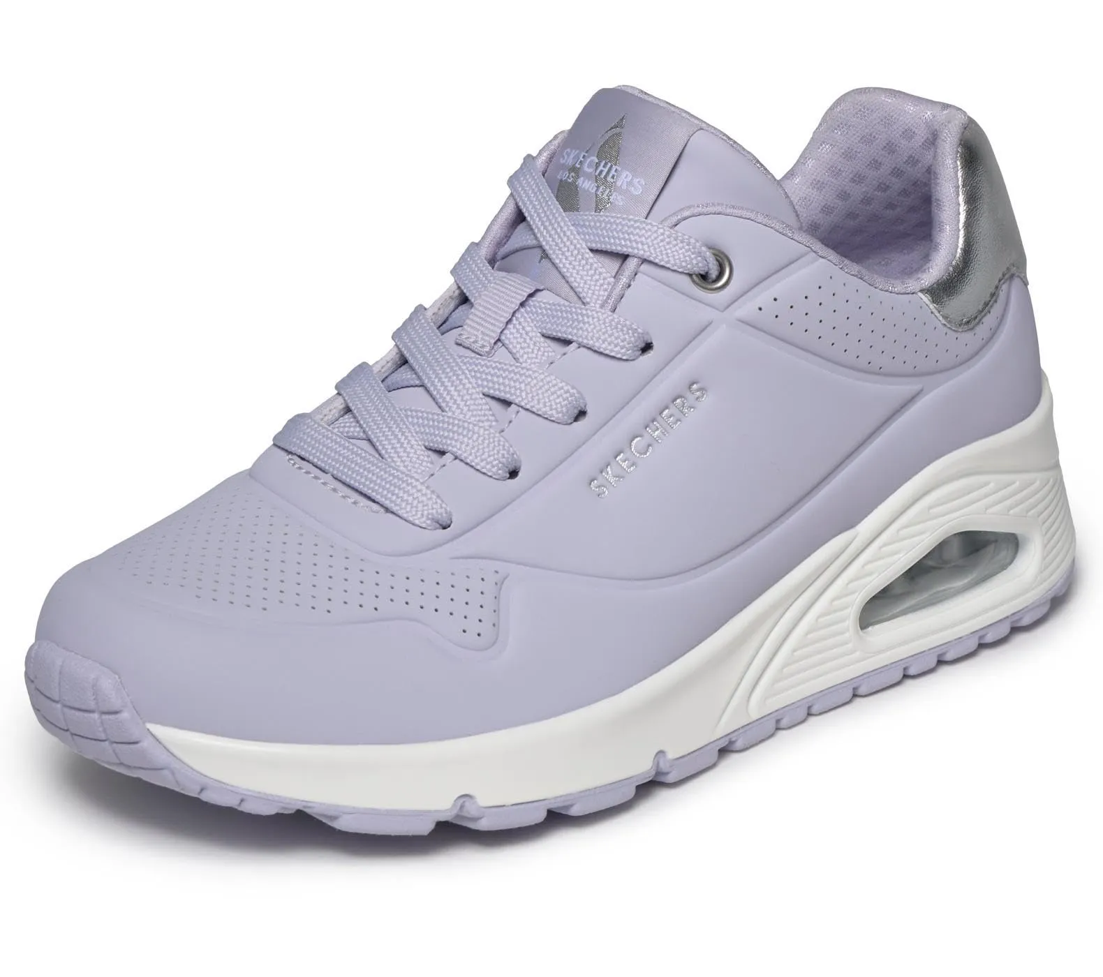 Skechers Uno Golden Air Scarpe da Ginnastica da Donna, Lilac Durabuck/Mesh Trim, 36.5 EU - immagine 1