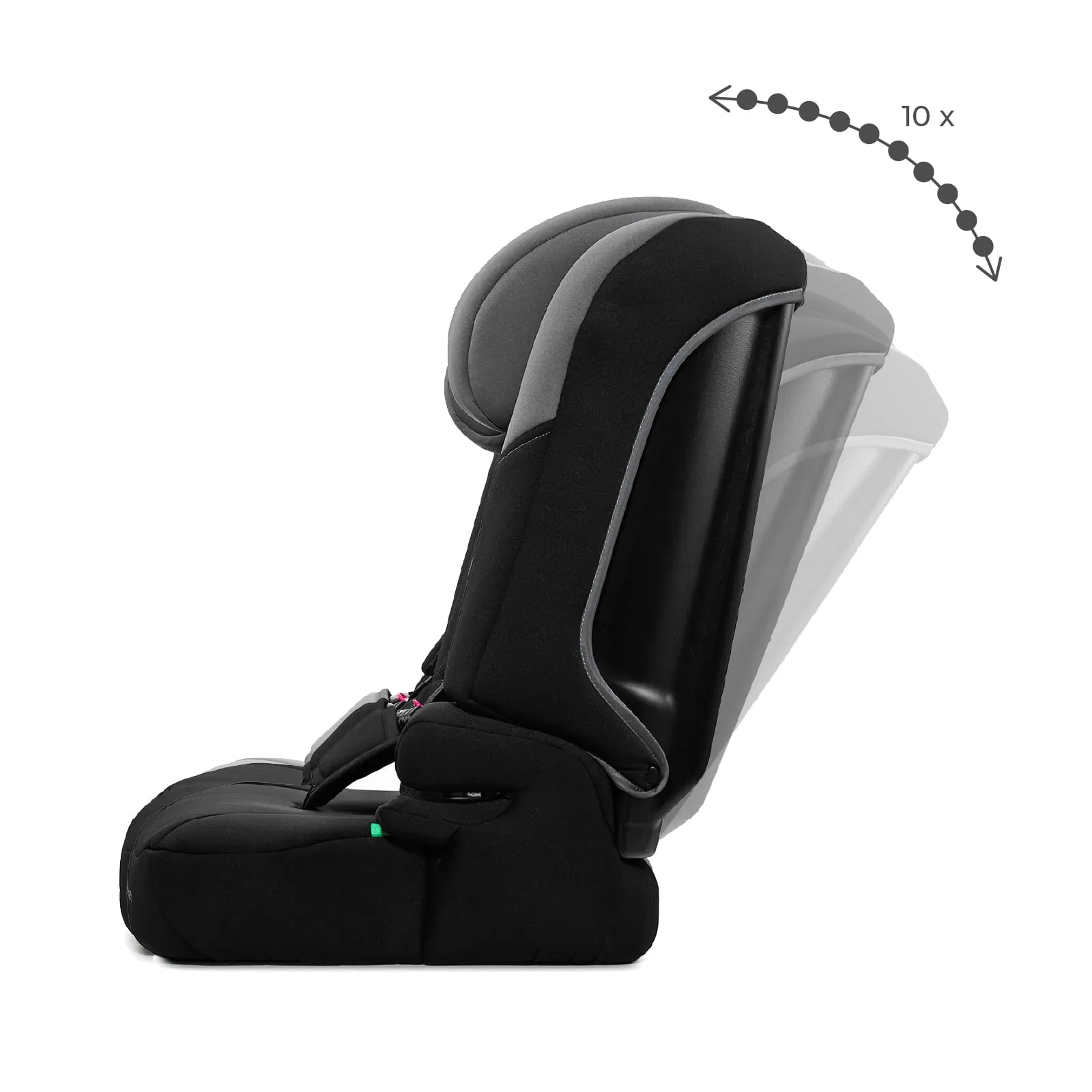 Kinderkraft I-Comfy Seggiolino Auto 76-150 cm Easy Grow, Grigio Scuro - immagine 5