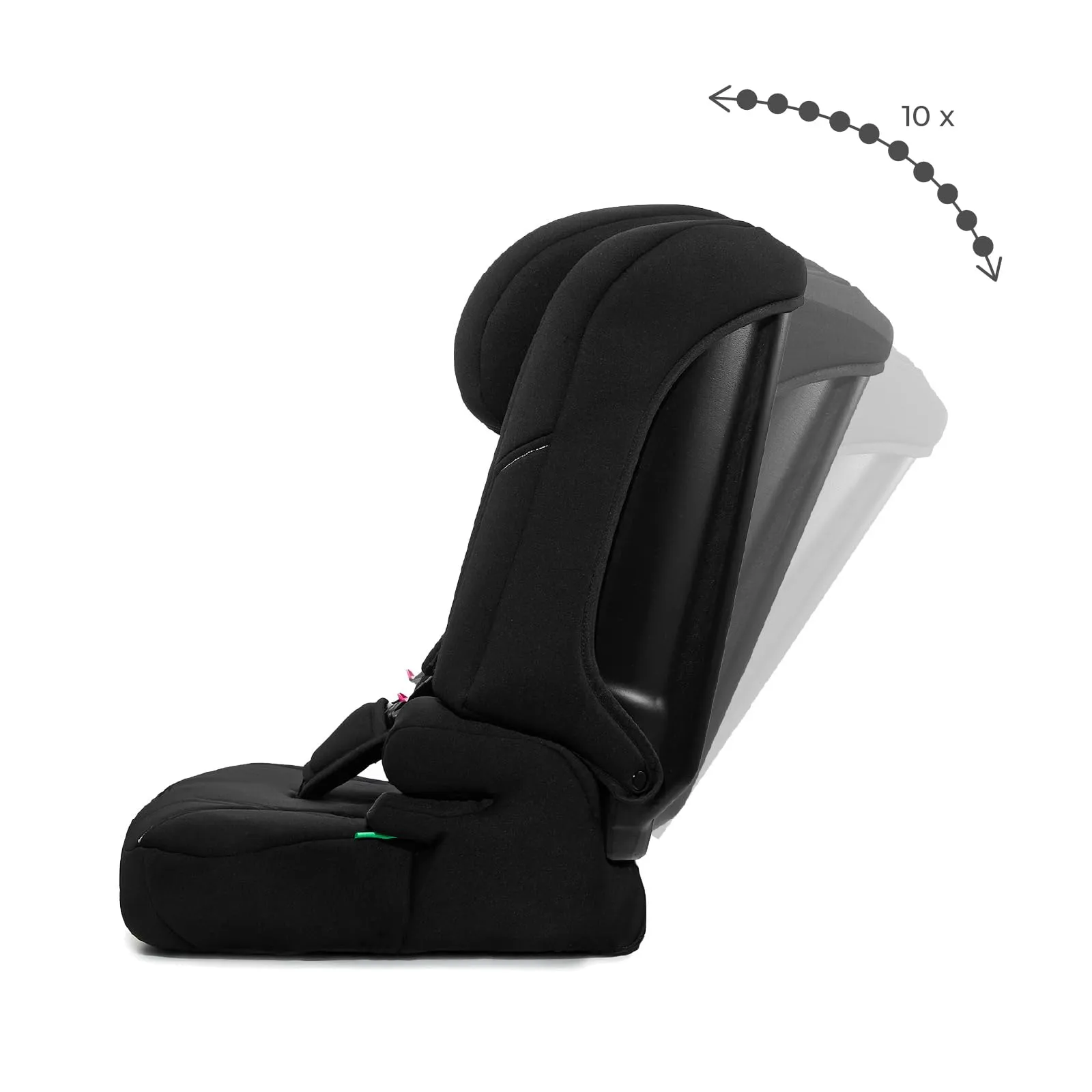 Kinderkraft I-Comfy Seggiolino Auto 76-150 cm Easy Grow, Nero - immagine 5