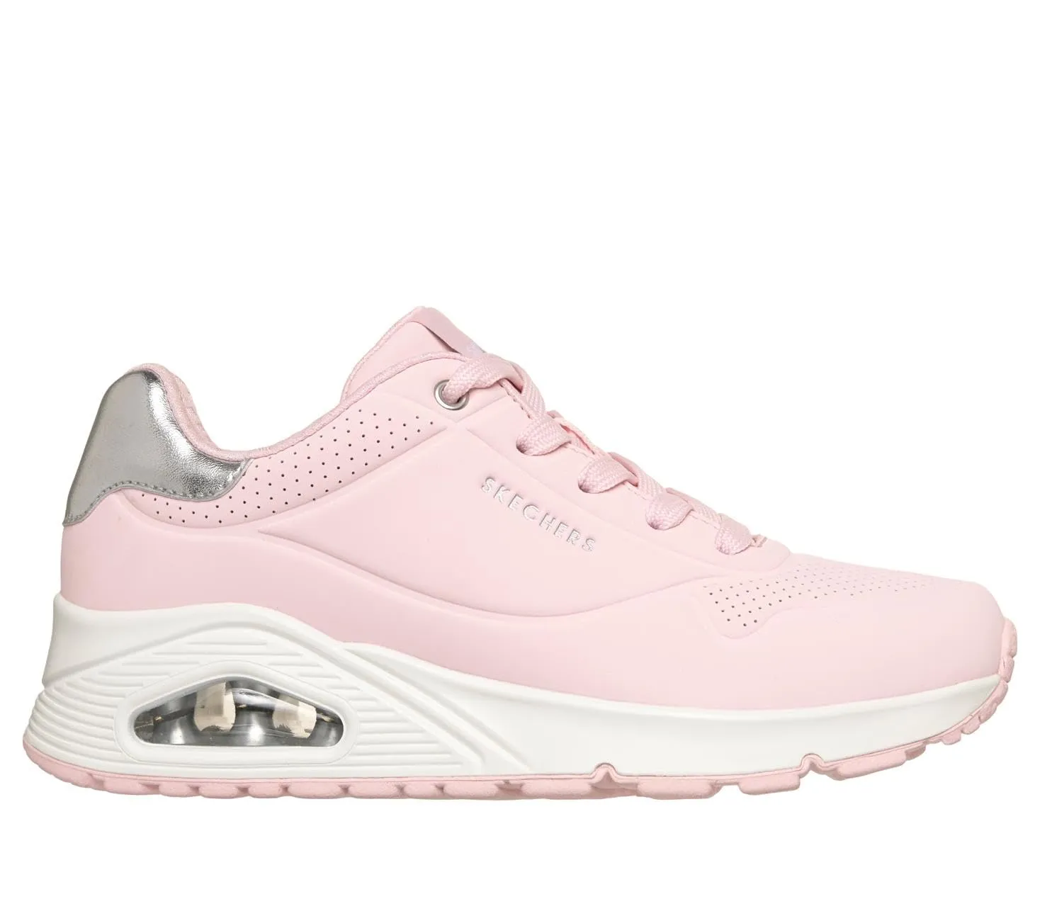 Skechers Uno Golden Air Scarpe da Ginnastica da Donna, Light Pink Durabuck/Mesh Trim, 36.5 EU - immagine 4