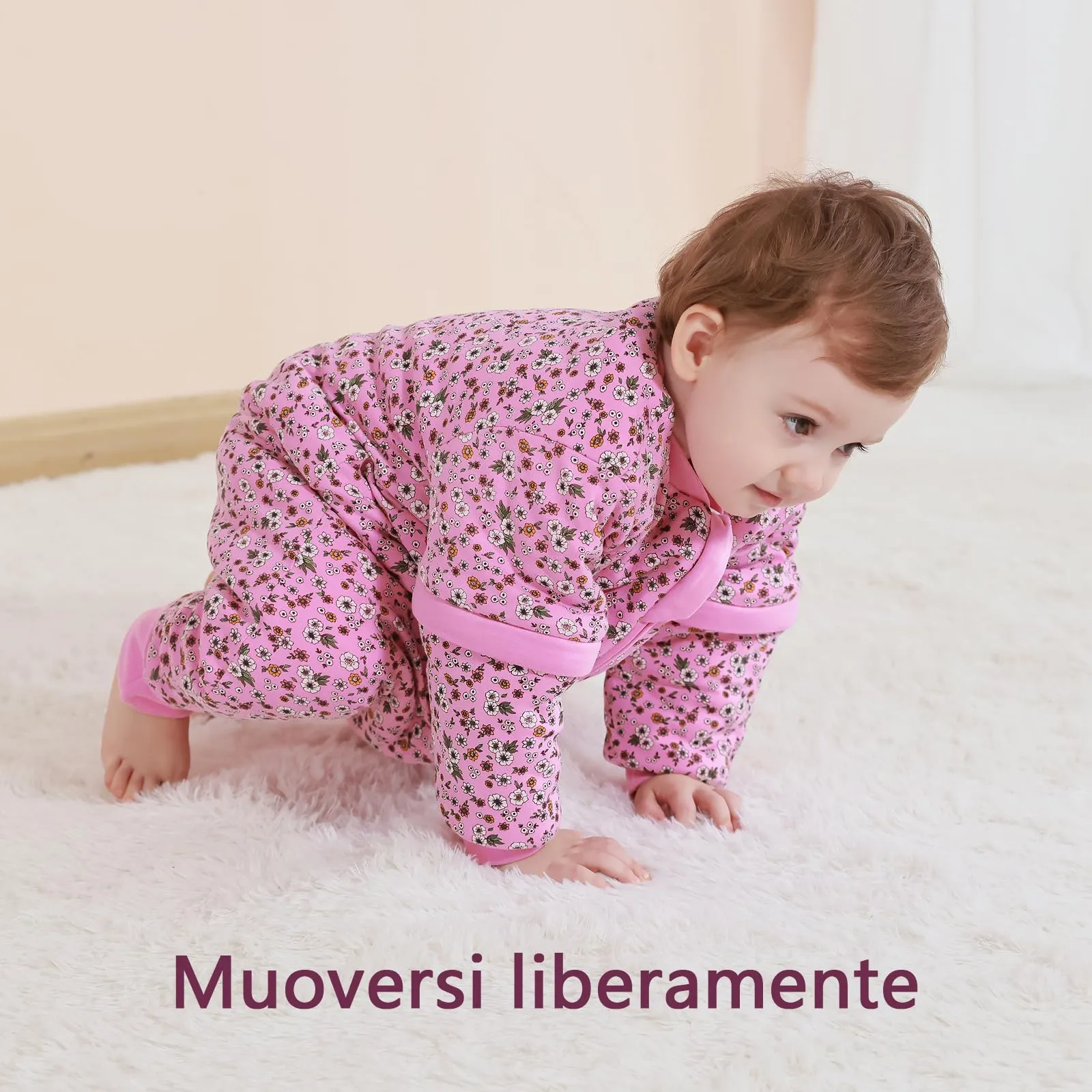 Mosebears Sacco Nanna con Gambe 2.5 Tog per Bambini, Foderato Invernale con Maniche Staccabili, Unisex - immagine 3