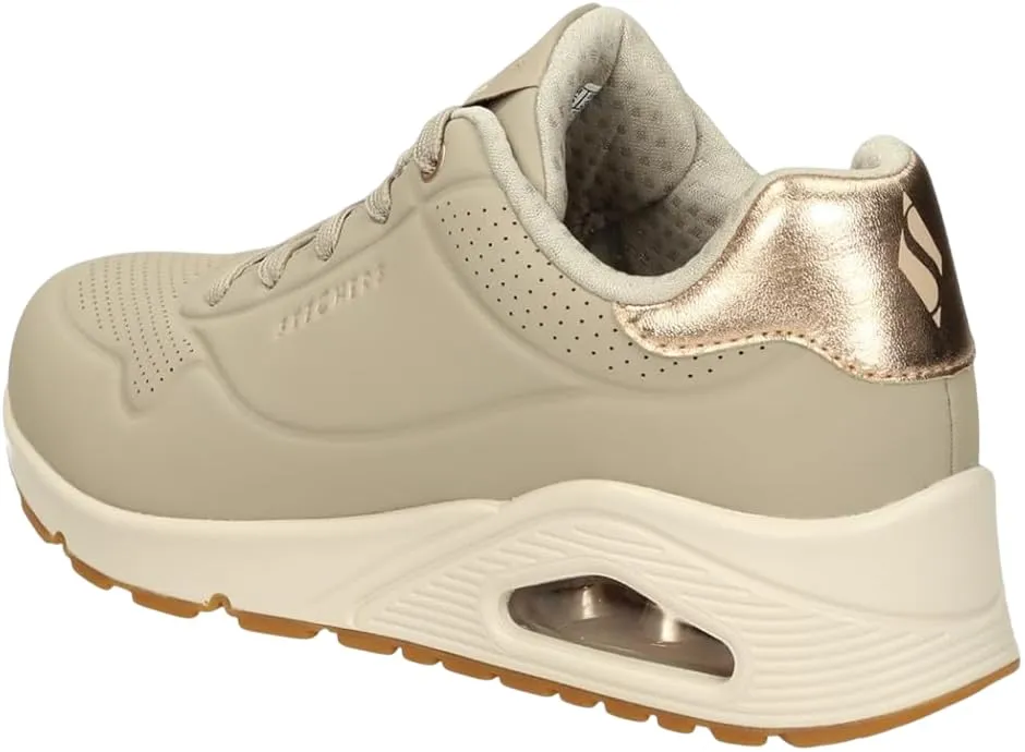 Skechers Scarpe Donna 177094 Taupe Durabuck Silver Trim - immagine 2