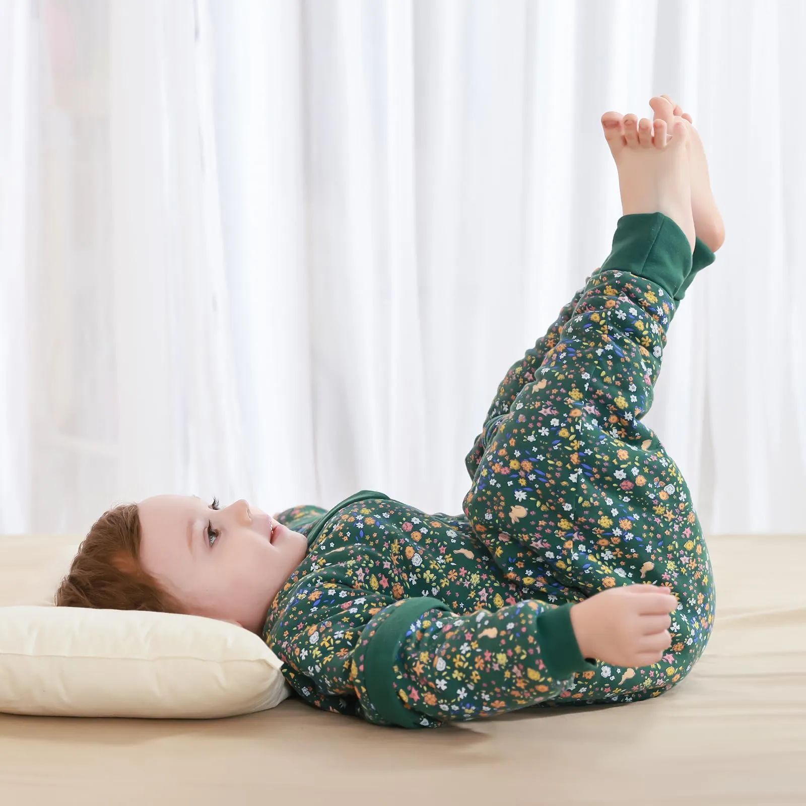 Mosebears Sacco nanna con gambe 2.5 Tog per bambini, foderato invernale con maniche staccabili, unisex - immagine 7