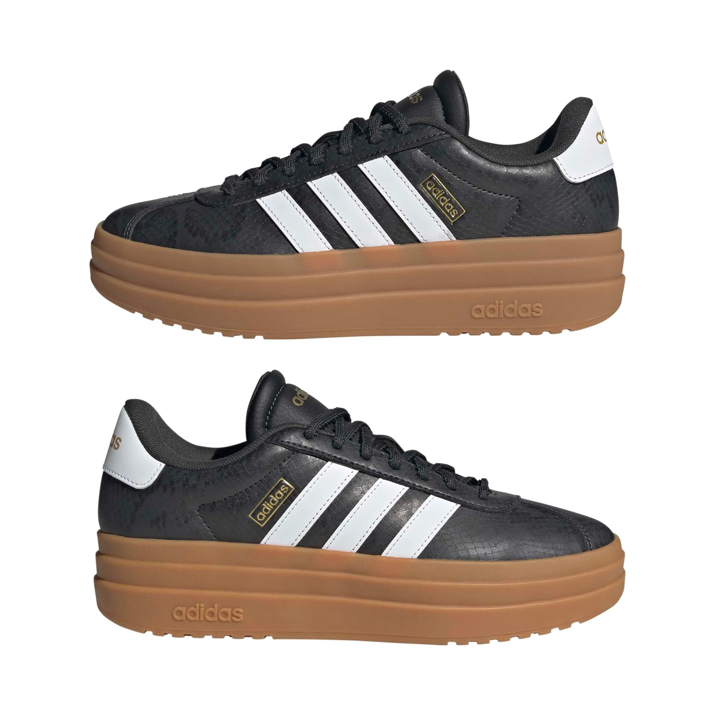 adidas VL Court Bold Shoes, Carbon/Ftwr White/Gold Met., 42 2/3 EU - immagine 6