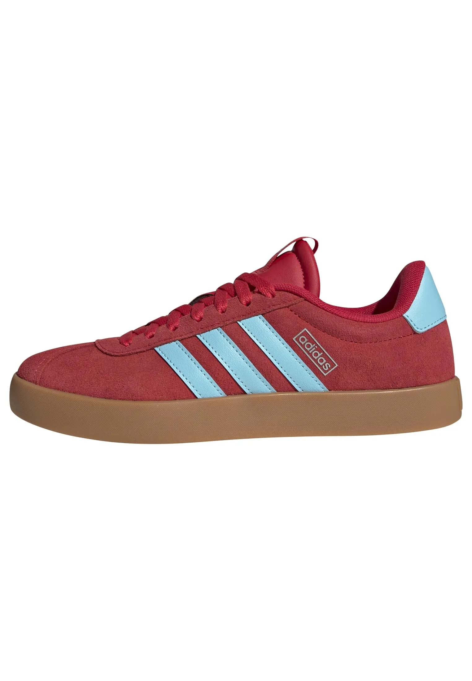 adidas VL Court 3.0 Shoes, Pure Ruby/Bliss Blue/Tech Grey Met., 38 EU - immagine 1
