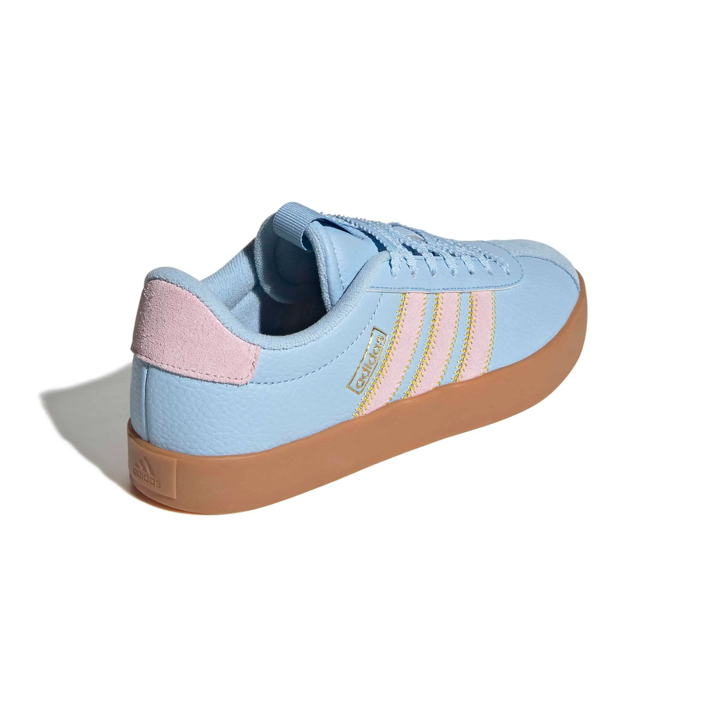 adidas VL Court 3.0 Shoes, Clear Sky/Clear Pink/Gold Met., 40 EU - immagine 7