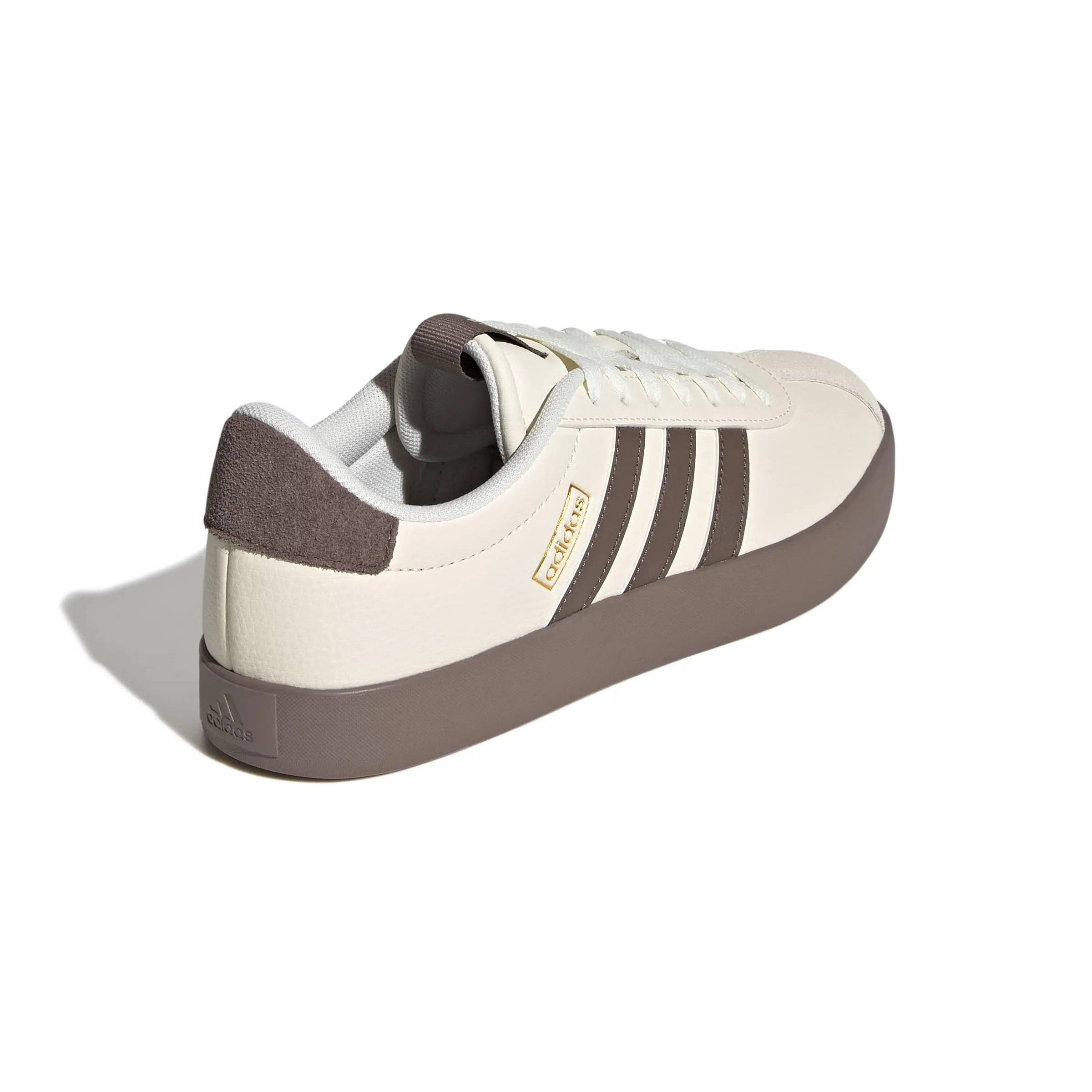 adidas VL Court 3.0 Women's Shoes, Off White/Earth Strata/Gold Met, 42 EU - immagine 5