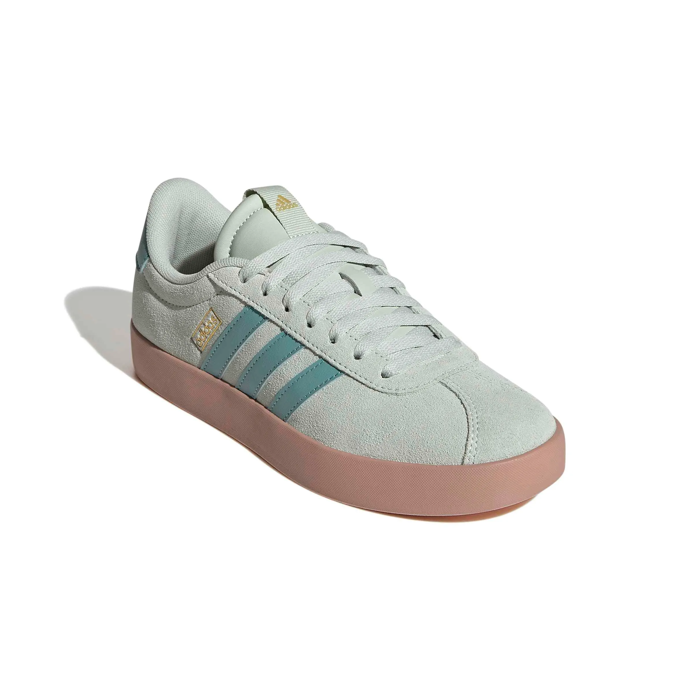 adidas VL Court 3.0 Shoes, Linen Green/Mint Ton/Gold Met, 38 2/3 EU - immagine 3