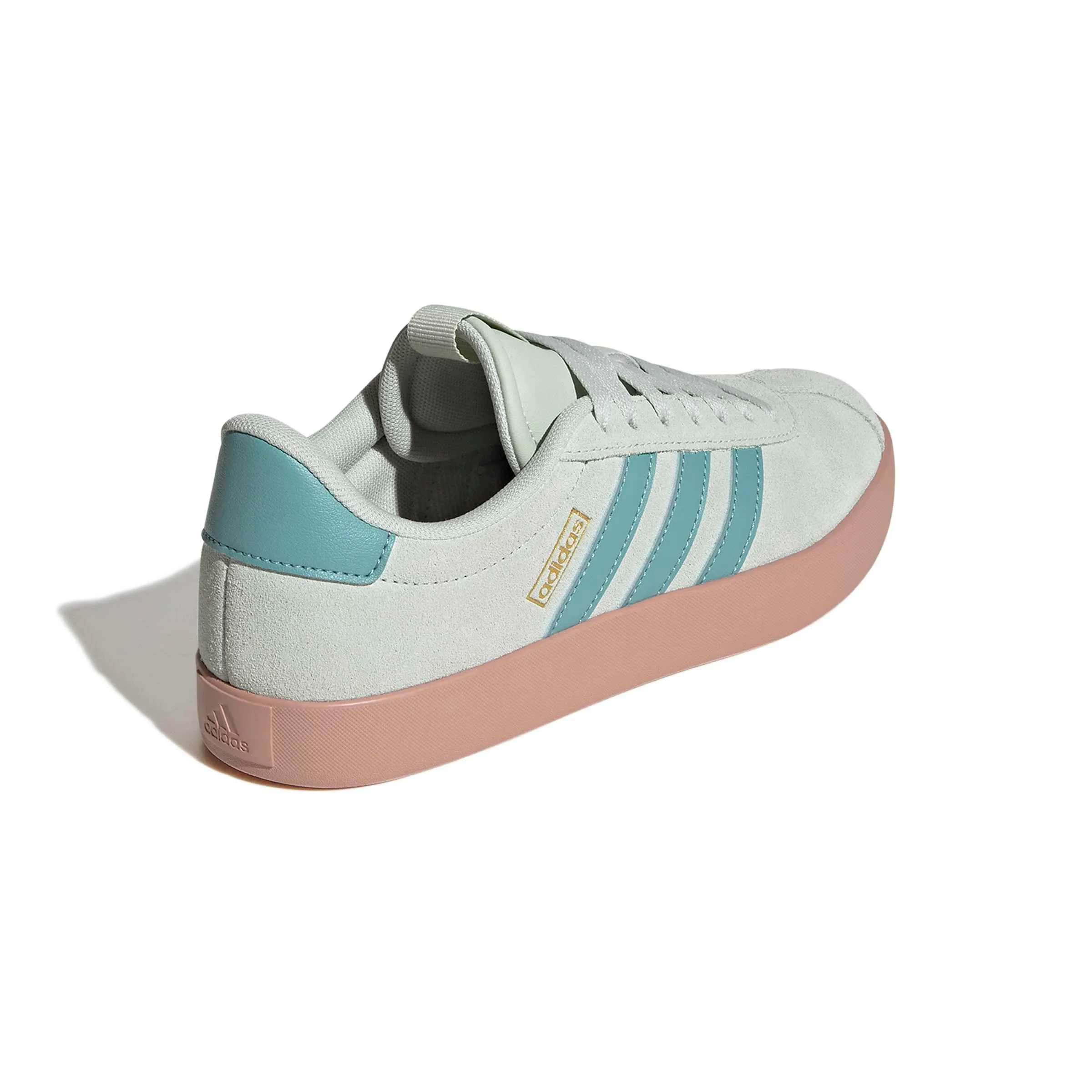 adidas VL Court 3.0 Shoes, Linen Green/Mint Ton/Gold Met, 38 2/3 EU - immagine 6