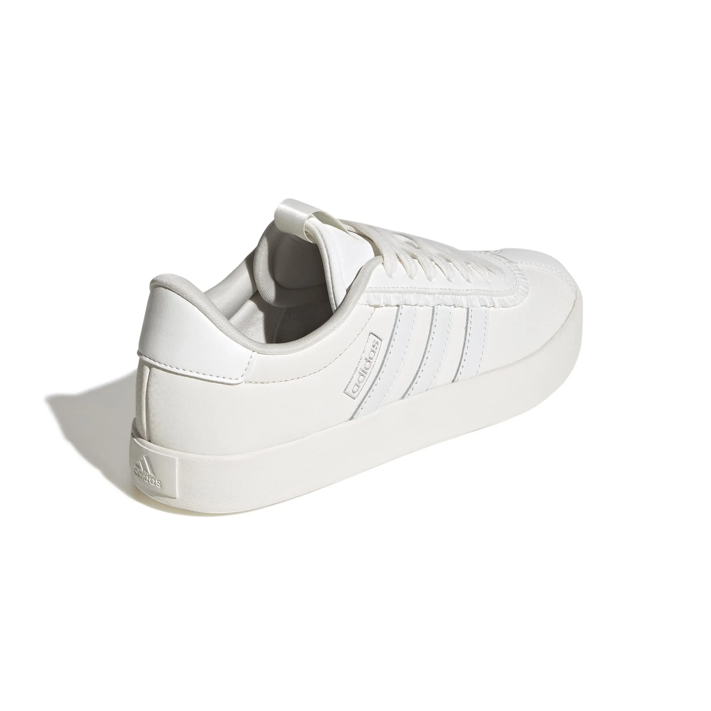 adidas VL Court 3.0 Shoes, Core White/Core White/Silver Met., 40 EU - immagine 6