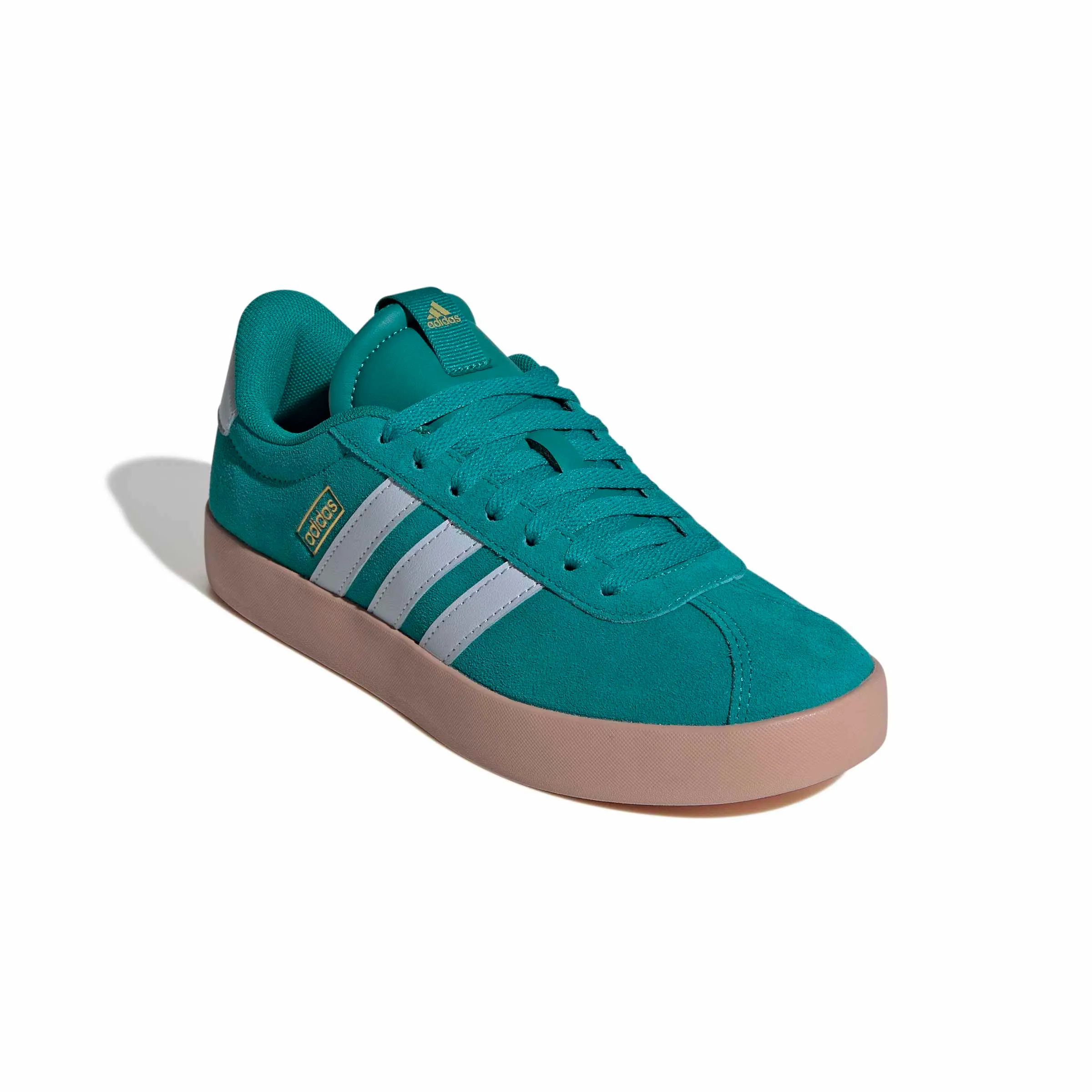 adidas VL Court 3.0 Shoes, Equipment Green/Crystal Sky/Gold Met., 38 2/3 EU - immagine 3