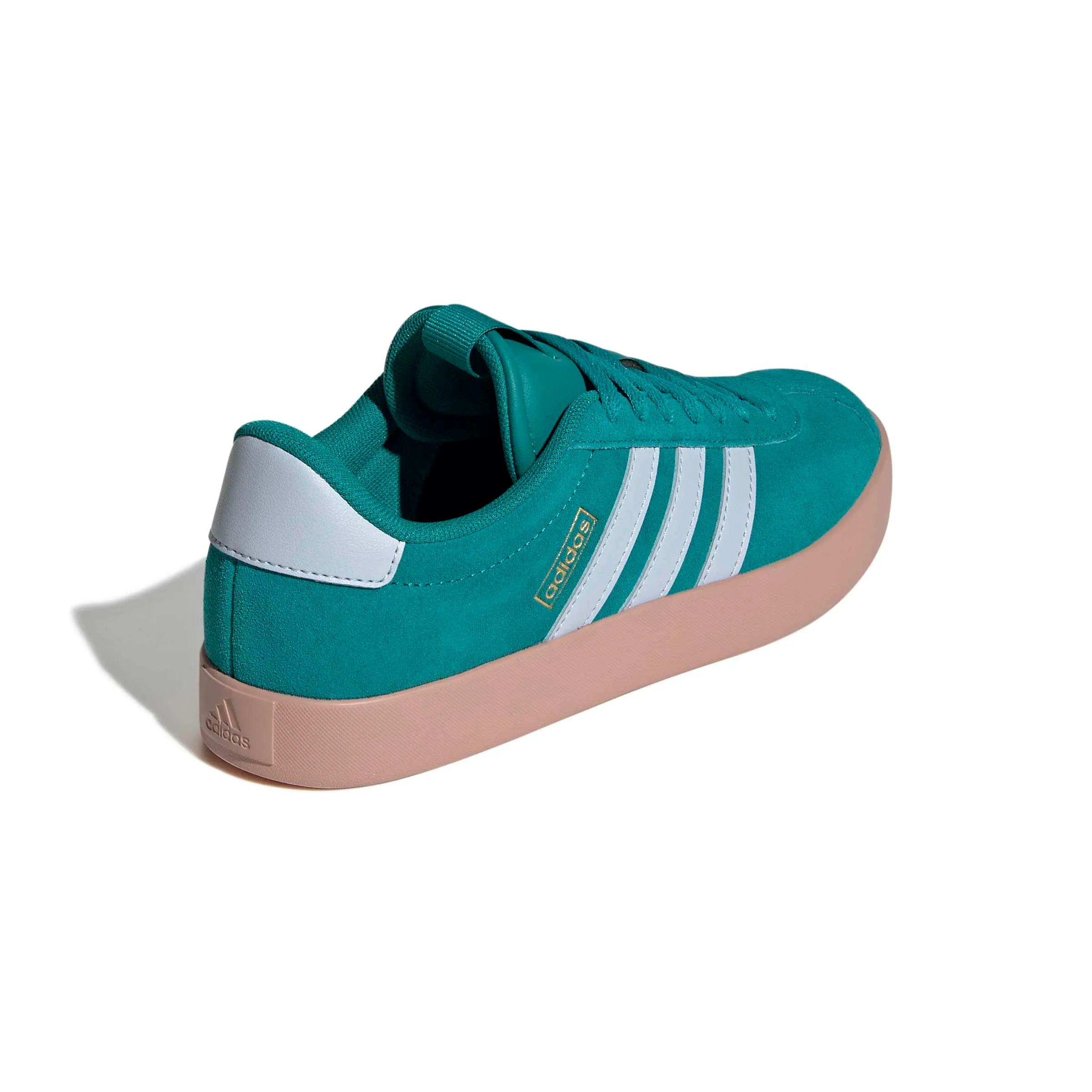 adidas VL Court 3.0 Shoes, Equipment Green/Crystal Sky/Gold Met., 38 2/3 EU - immagine 6