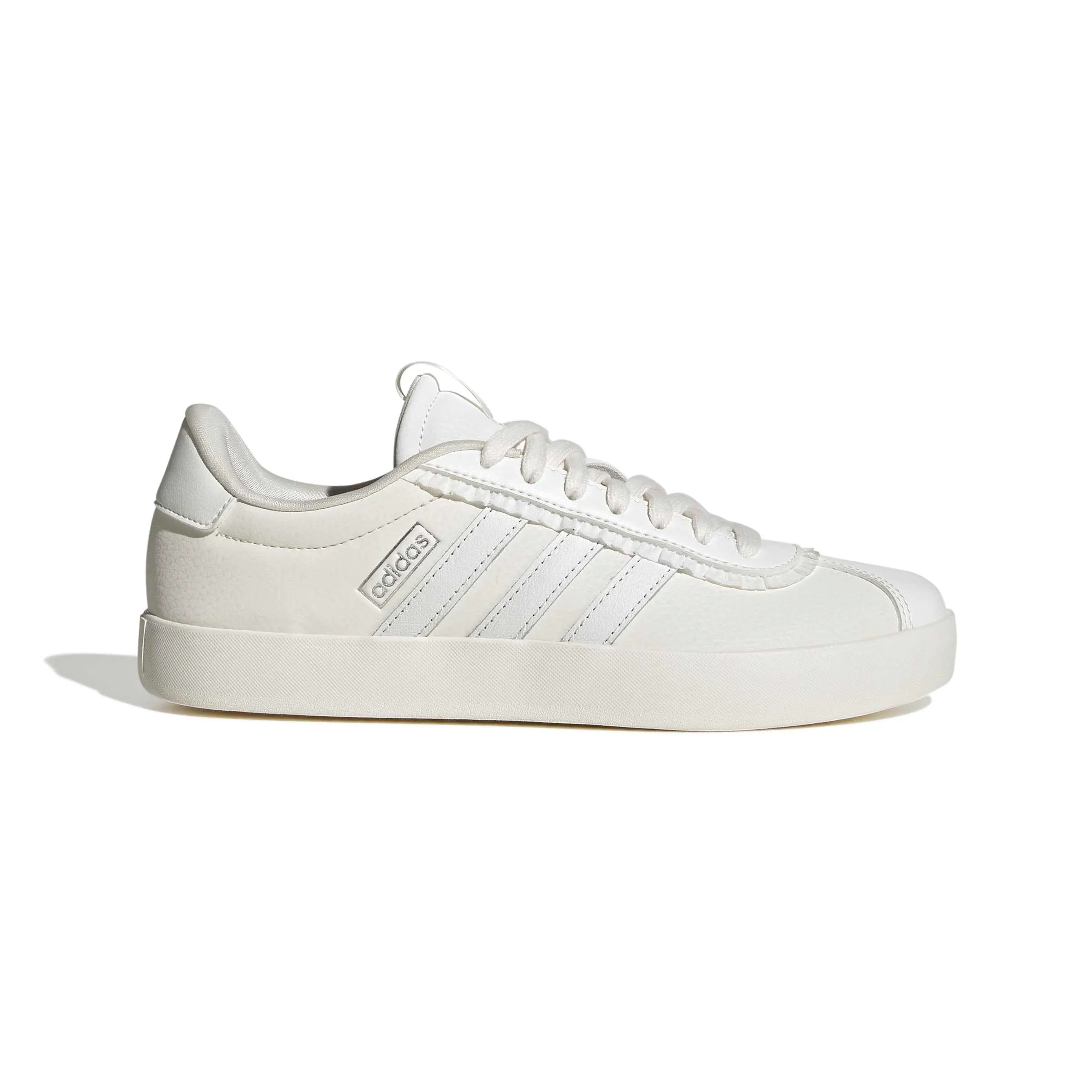adidas VL Court 3.0 Shoes, Core White/Core White/Silver Met., 36 EU - immagine 2