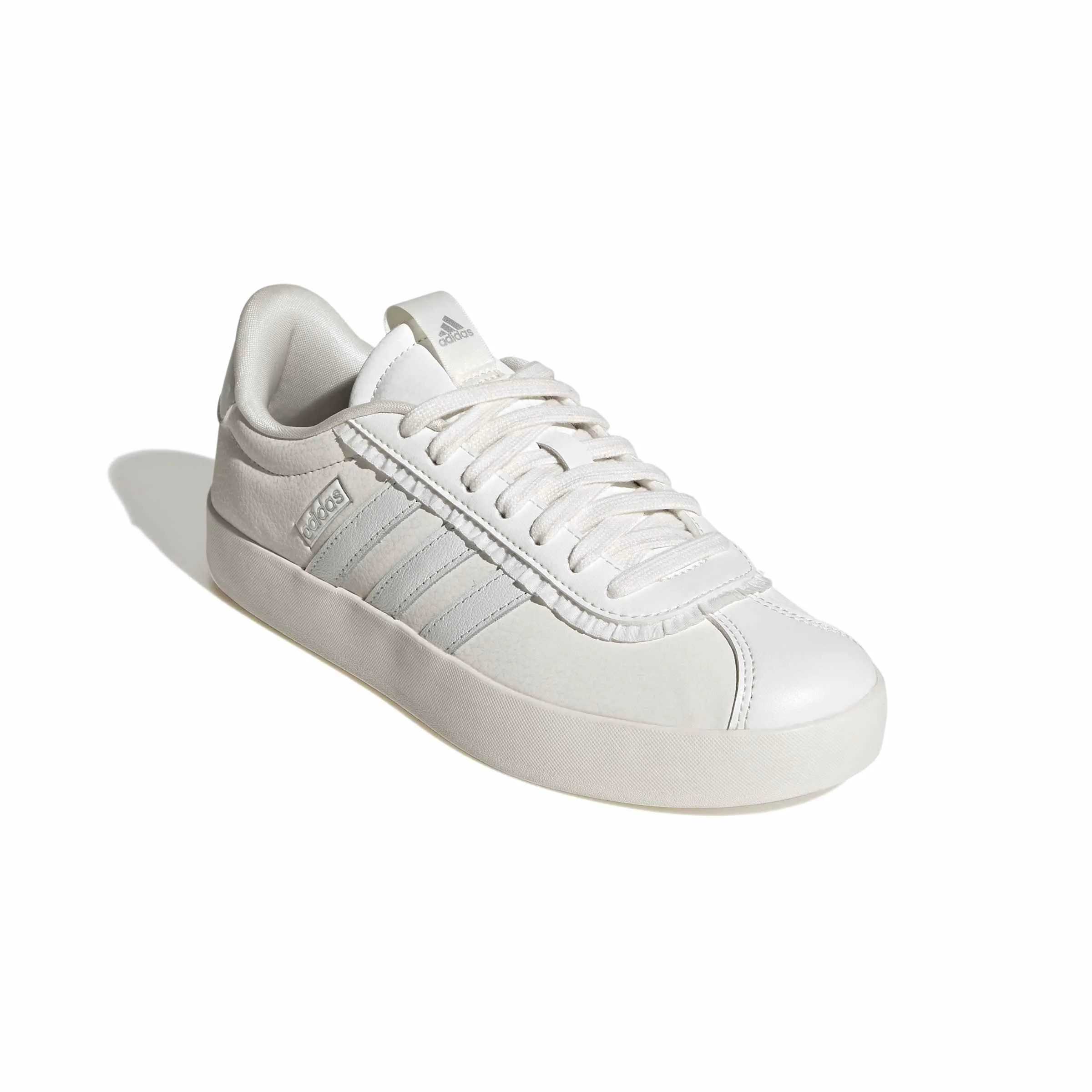 adidas VL Court 3.0 Shoes, Core White/Core White/Silver Met., 36 EU - immagine 3