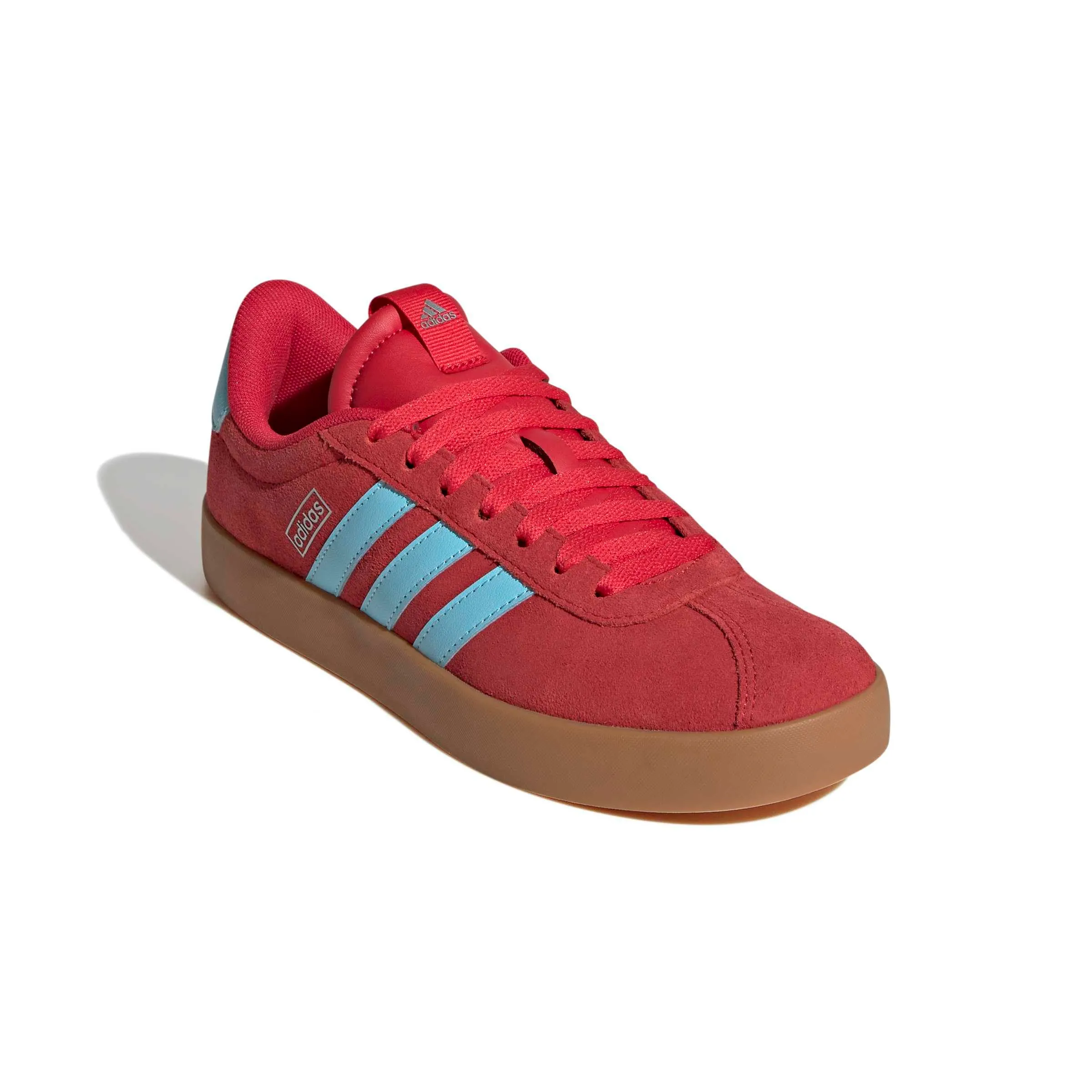 adidas VL Court 3.0 Women's Shoes, Pure Ruby/Bliss Blue/Tech Grey Met, 40 2/3 EU - immagine 4