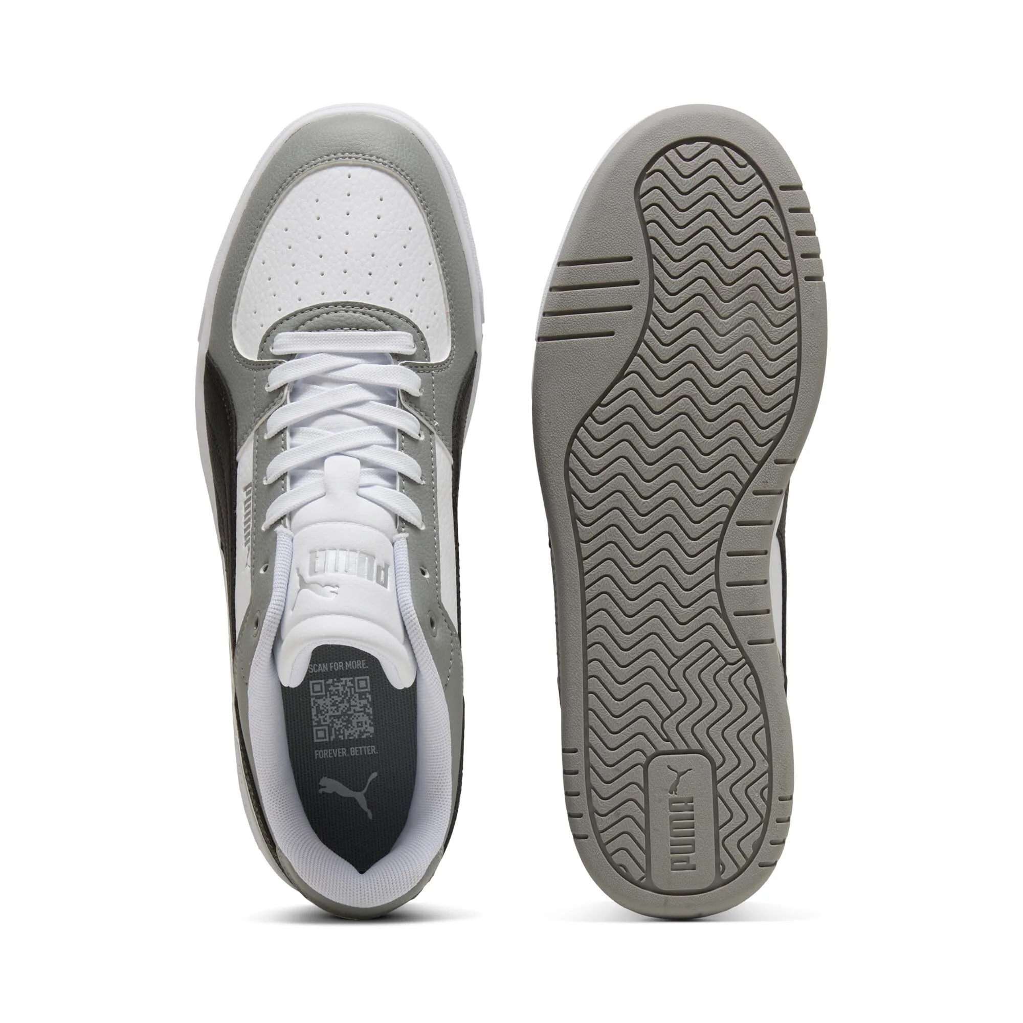 Puma Caven III Basket - White Black Grey Echo - 38 EU - immagine 4