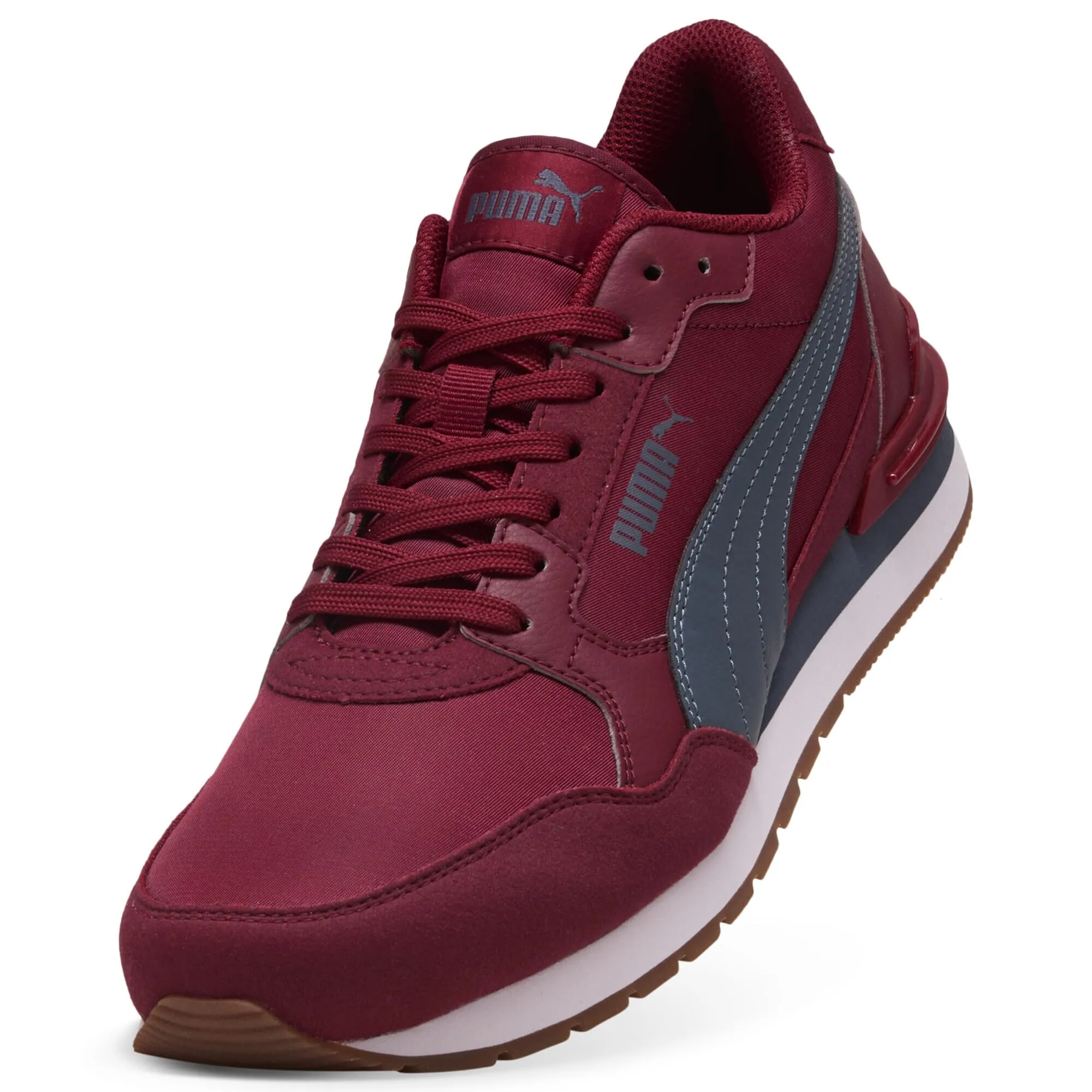 PUMA ST Runner v4 Sneakers Nylon Unisex - Garnet Glow Evening Blue White Gum Red - immagine 6