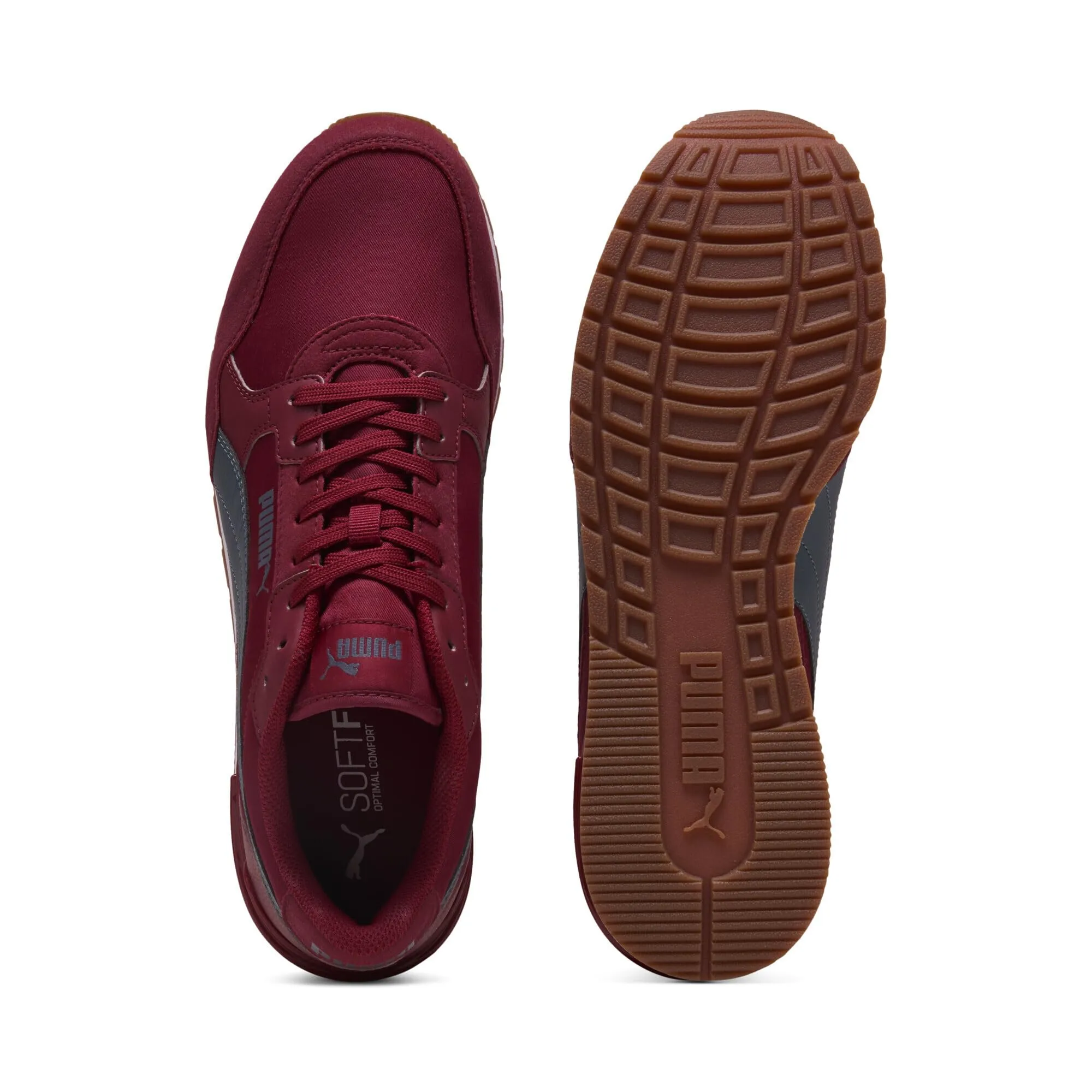 Puma ST Runner v4 Sneakers in Nylon Unisex, Garnet Glow Evening Blue White Gum Red, 37.5 - immagine 4
