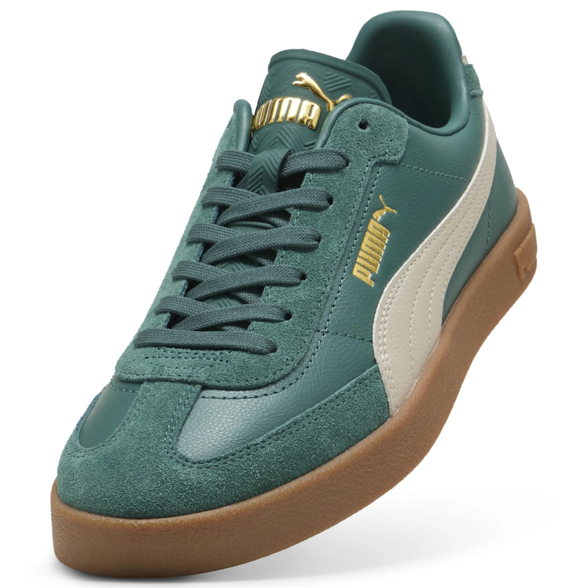 PUMA Sneakers Club II Era Unisex - Herb Garden Silver Fog Red Rhythm Green Beige, Size 35.5 - immagine 6