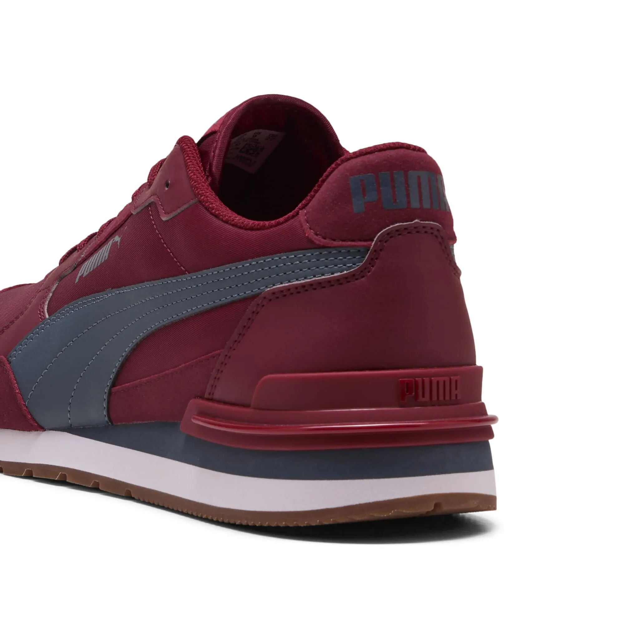 Puma ST Runner v4 Sneakers in Nylon Unisex, Garnet Glow Evening Blue White Gum Red, 48 EU - immagine 2