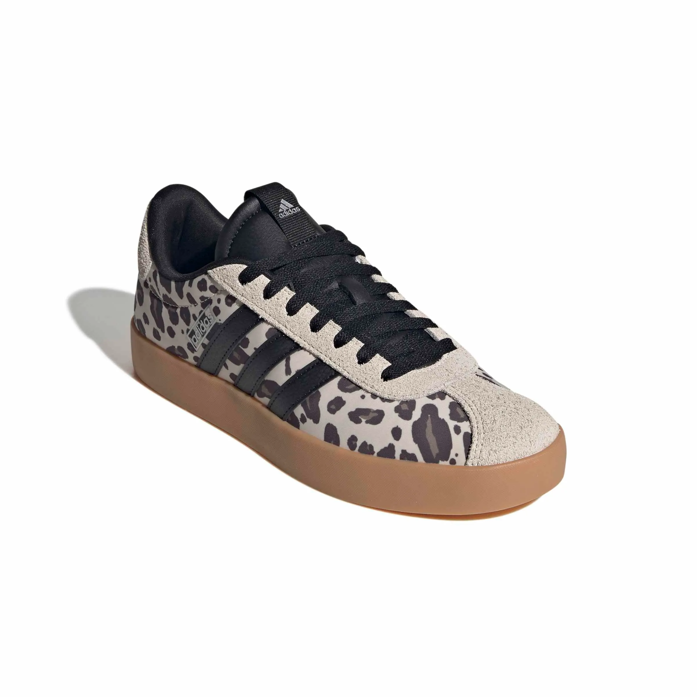 adidas VL Court 3.0 Women's Shoes, Crystal Linen/Core Black/Khaki Six, 36 2/3 EU - immagine 3