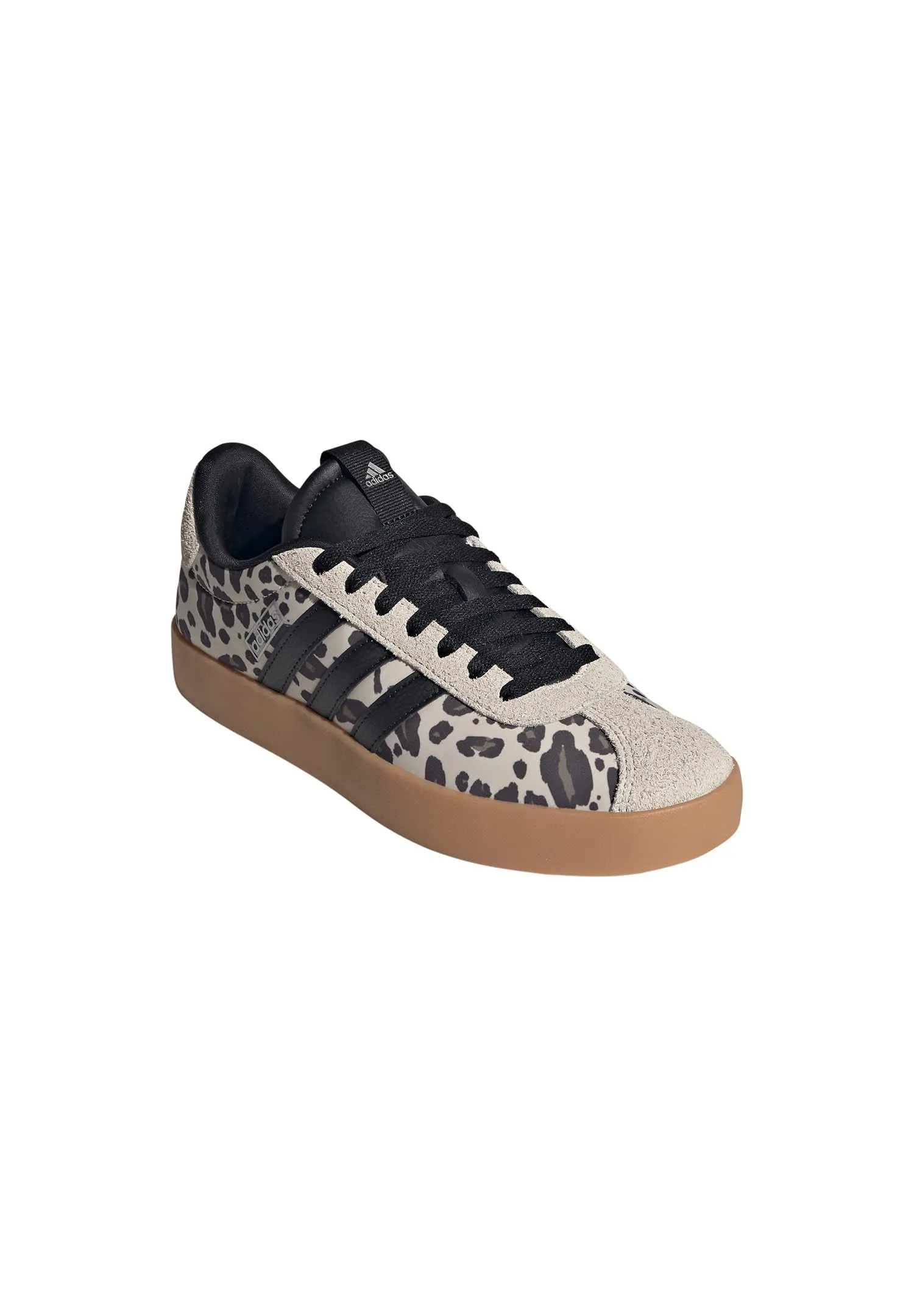adidas VL Court 3.0 Women's Shoes, Crystal Linen/Core Black/Khaki Six, 39 1/3 EU - immagine 4