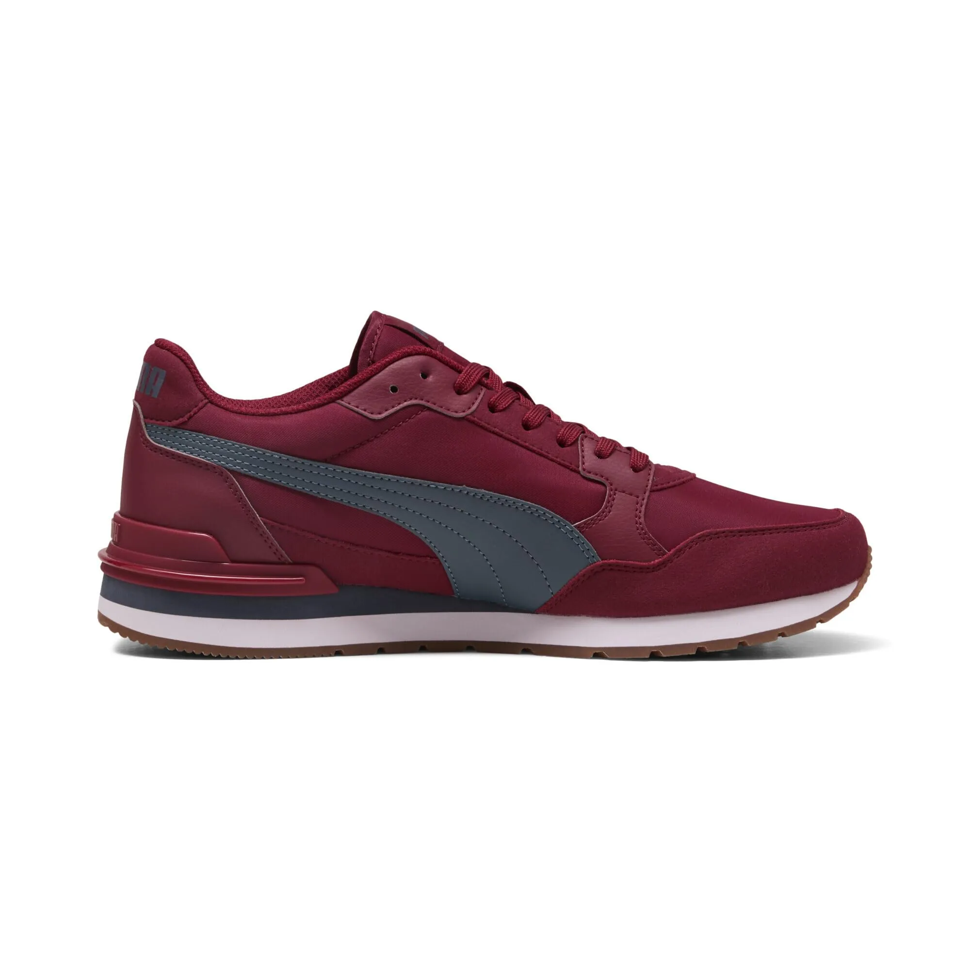 PUMA ST Runner v4 Sneakers Unisex - Garnet Glow Evening Blue White Gum Red - 44.5 - immagine 5