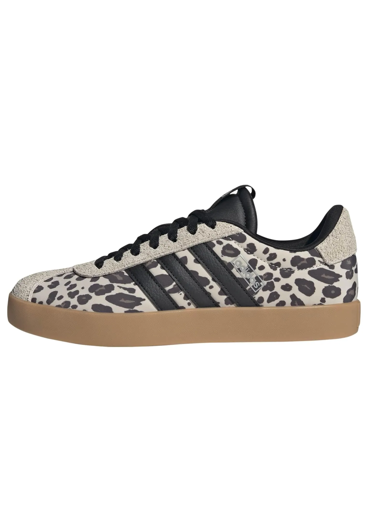 adidas VL Court 3.0 Shoes, Crystal Linen/Core Black/Khaki Six, 41 1/3 EU - immagine 1