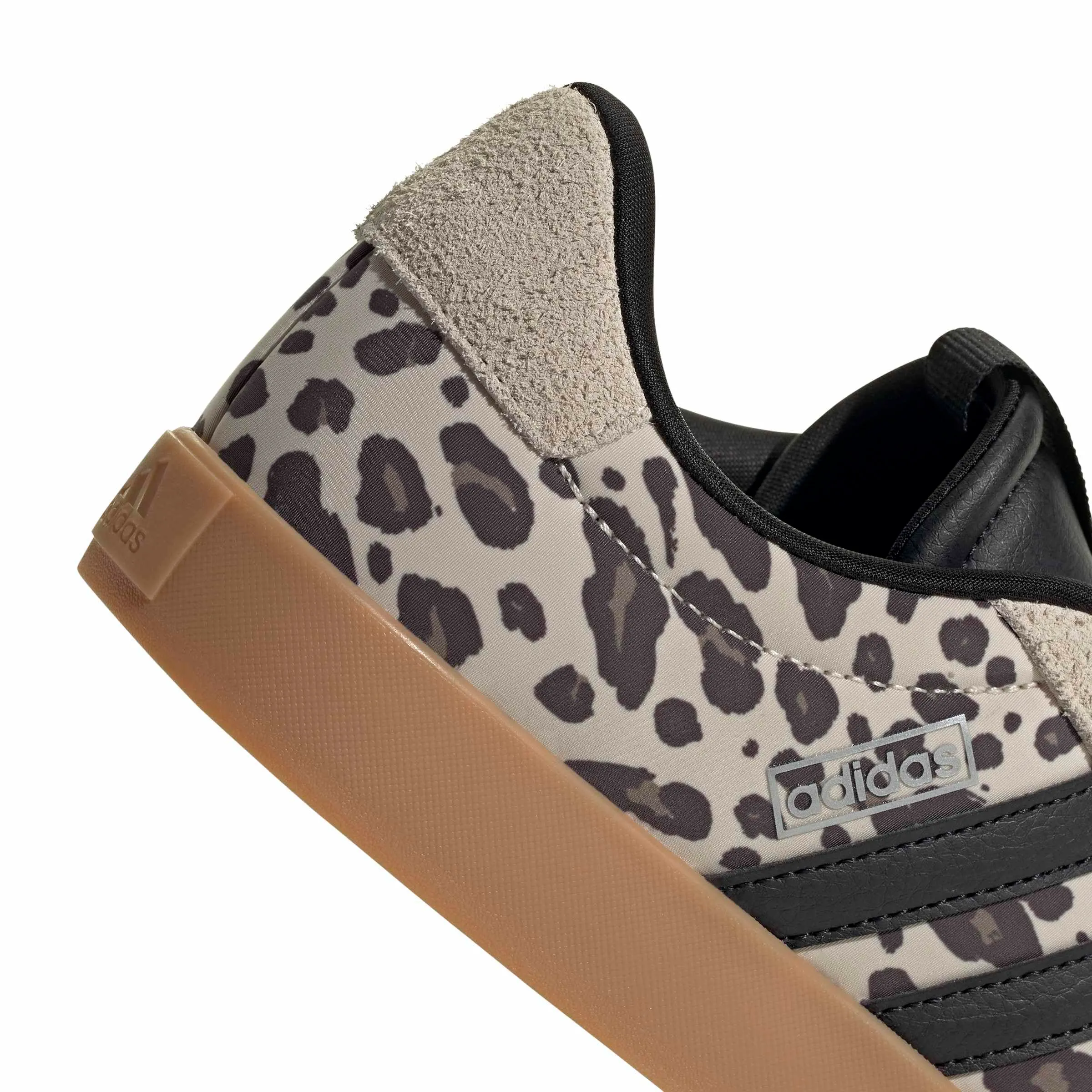 adidas VL Court 3.0 Shoes, Crystal Linen/Core Black/Khaki Six, 41 1/3 EU - immagine 6