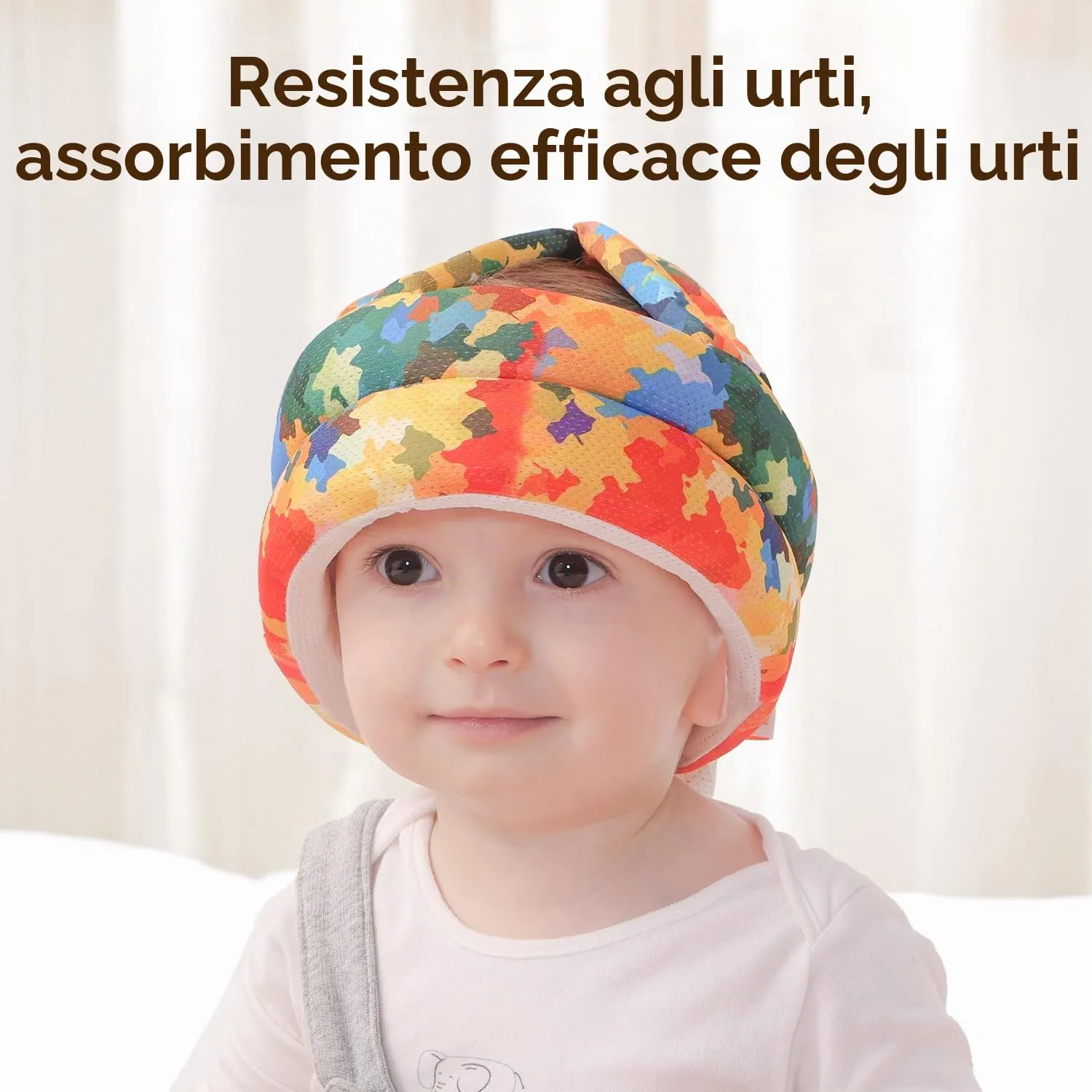 JUNUNDJING Caschetto Primi Passi per Bambini e Neonati 6-36 Mesi, Colore della Foglia d'Acero - immagine 7