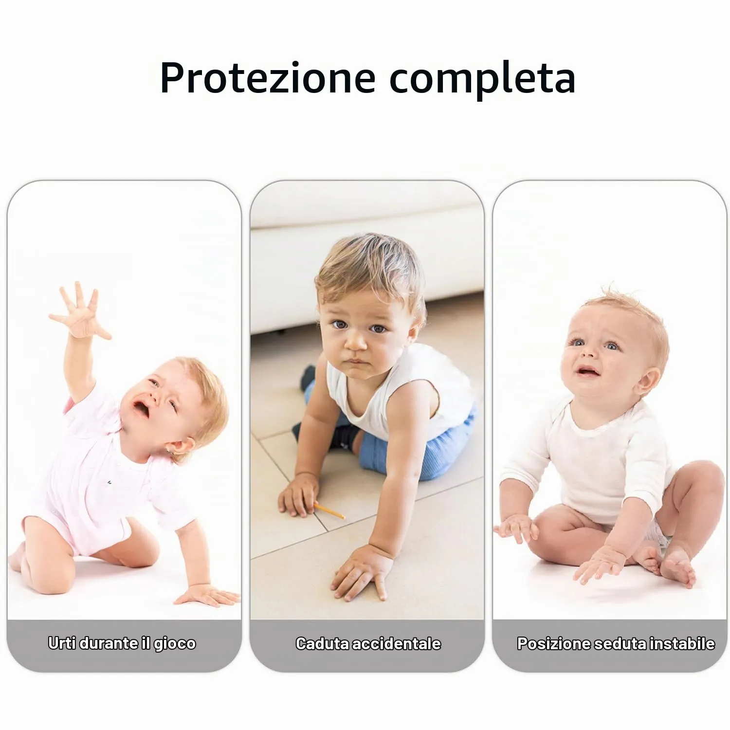 JUNUNDJING Caschetto Primi Passi per Bambini da 6 a 36 Mesi, Caramelle Arcobaleno - immagine 5