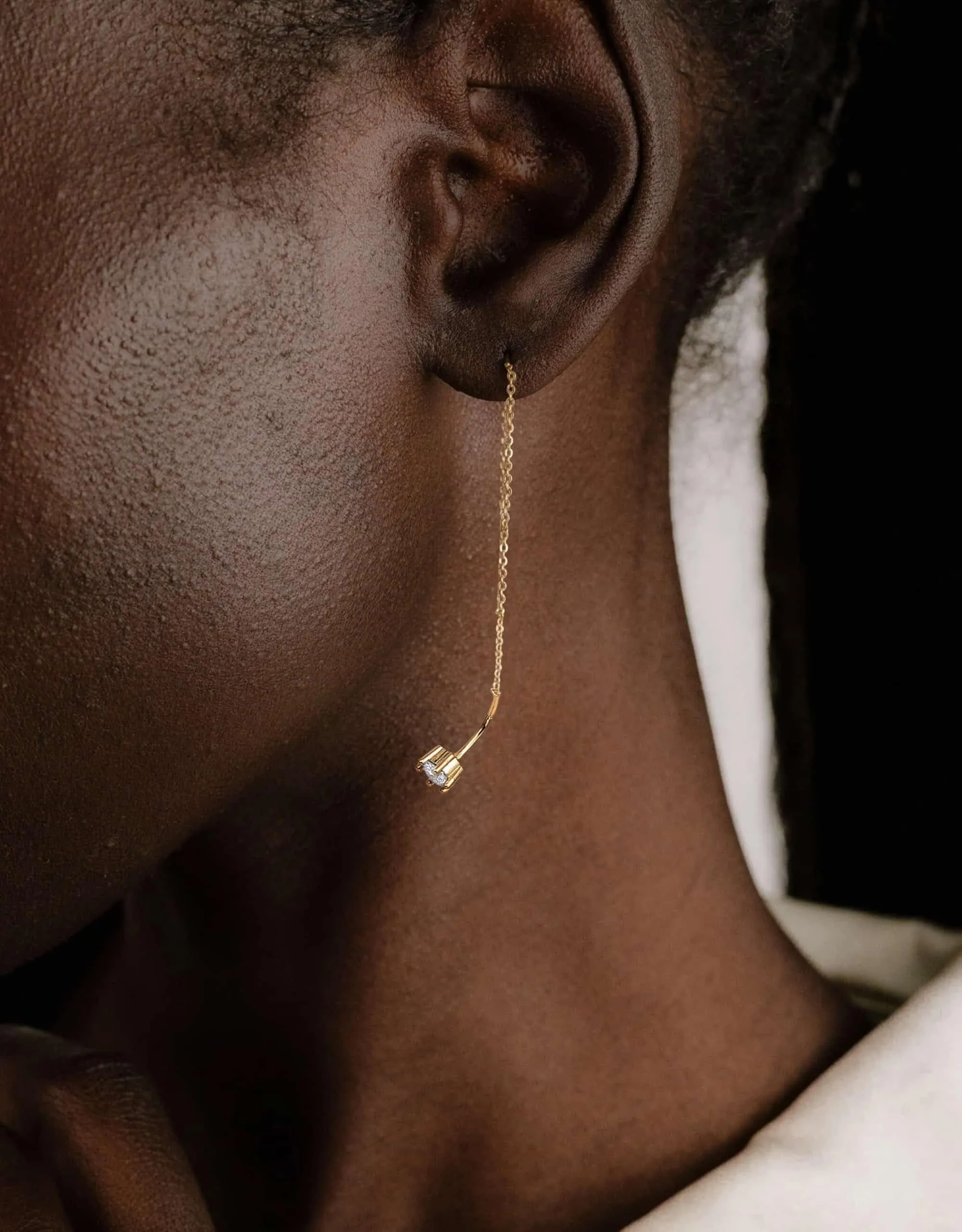 BodyBonita Orecchini Pendenti Donna in Argento Sterling 925 e Zirconia Cubica, Placcati in Oro 16K - immagine 6