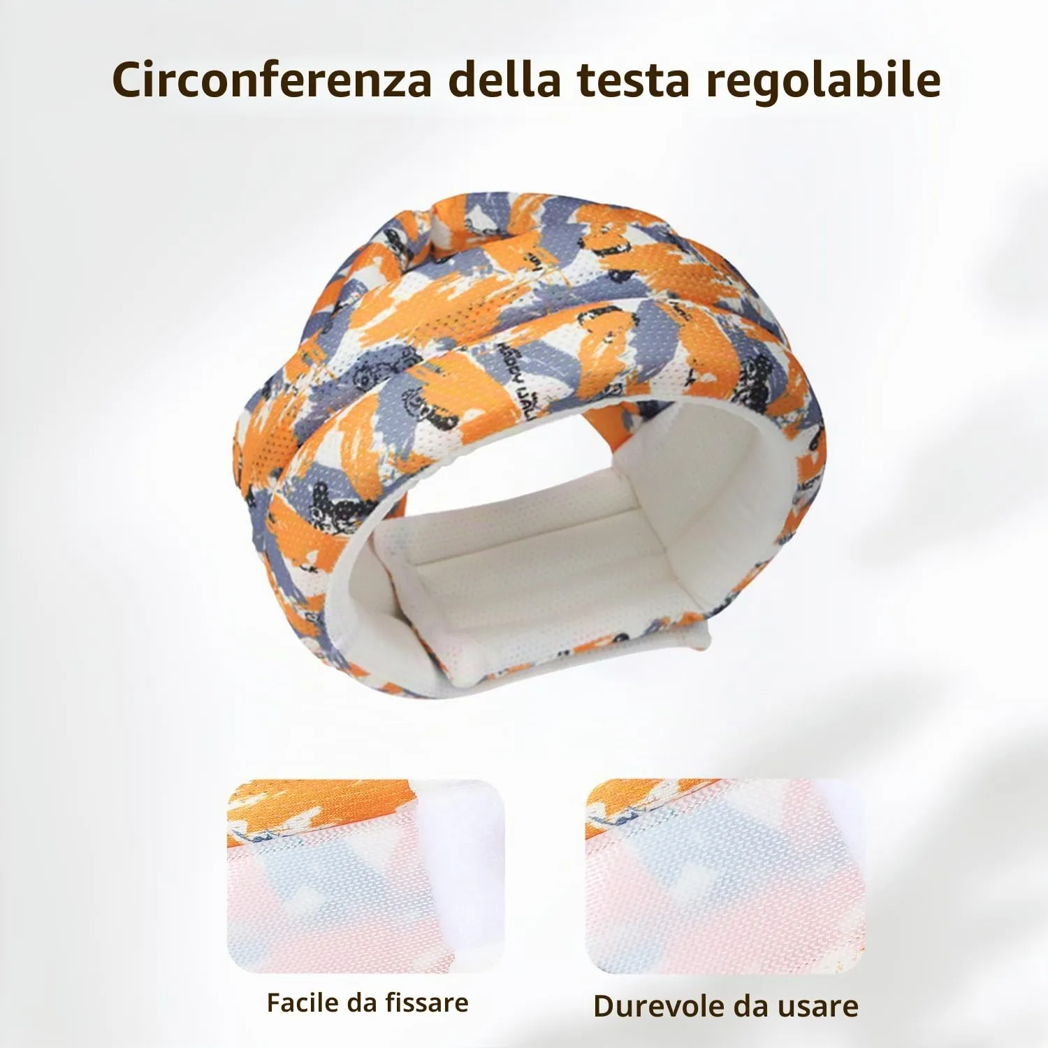 JUNUNDJING Caschetto Primi Passi per Bambini e Neonati 6-36 Mesi, Orso Felice - immagine 4