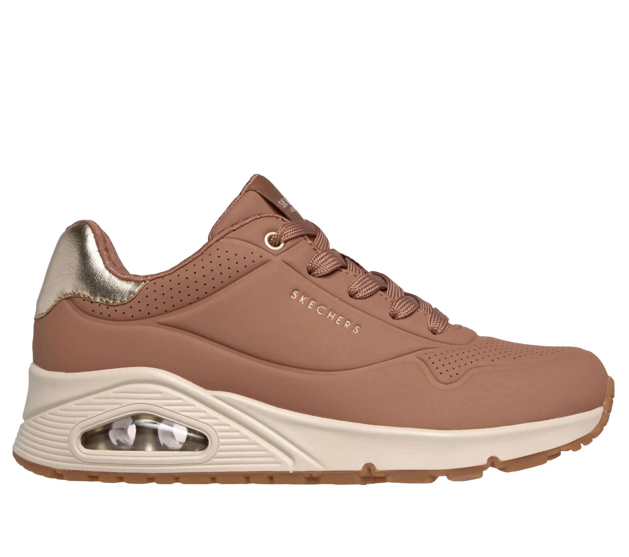 Skechers Uno Golden Air Sneaker da Donna, Marrone Chiaro, 38 - immagine 2
