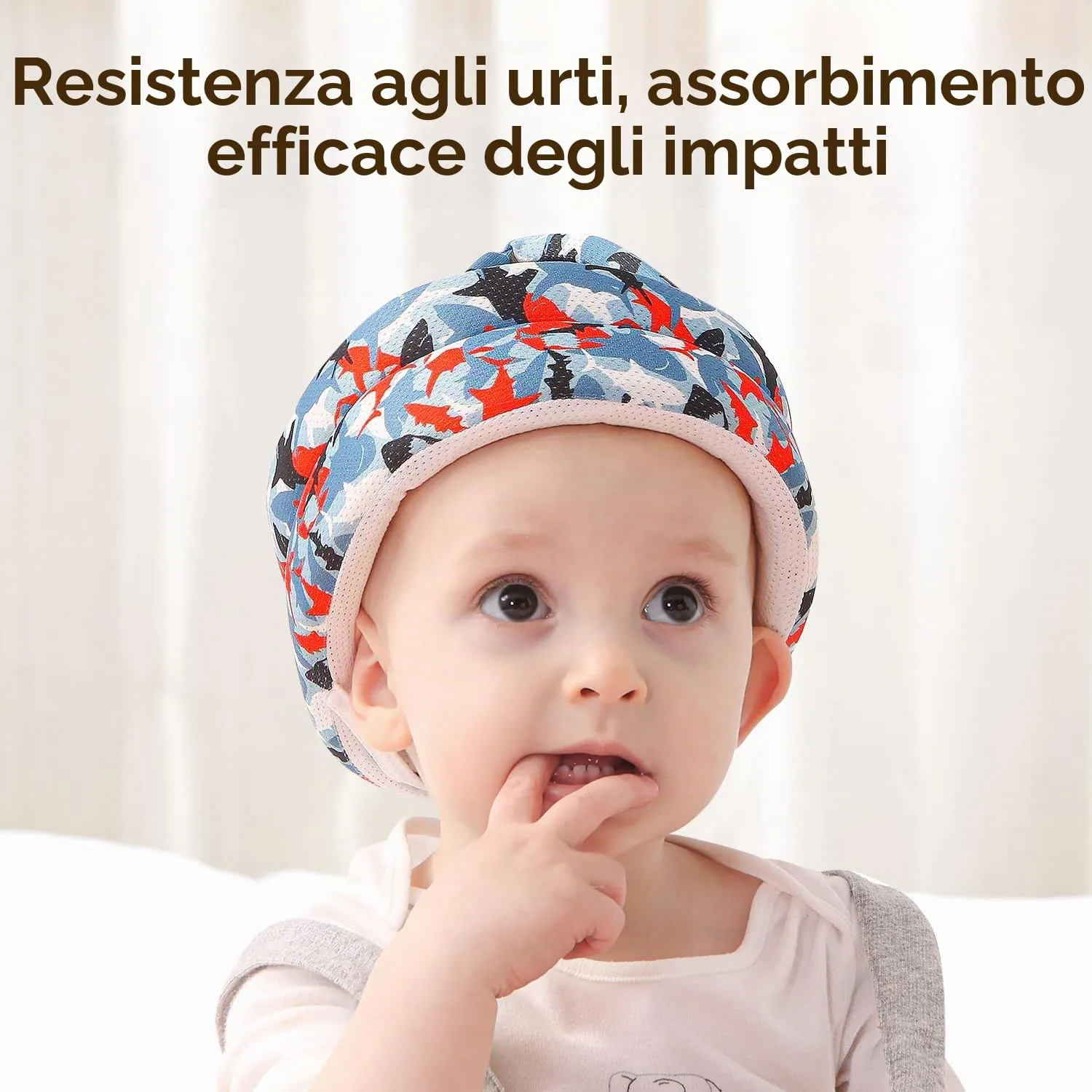 JUNUNDJING Caschetto Primi Passi per Bambini e Neonati 6-36 Mesi, Squalo Carino - immagine 7